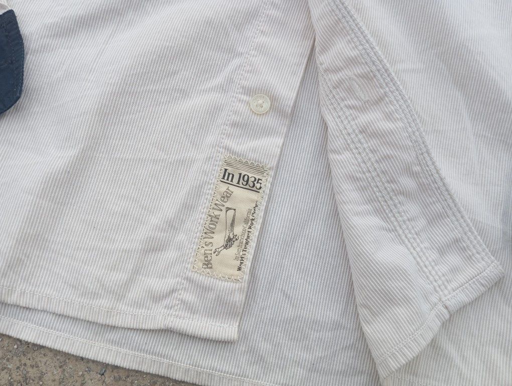 Ben Davis Ben Davis Workshirt 🦍⚒️ Double Pocket & embroidered 🪡🧵 Size US S / EU 44-46 / 1 - 5 Thumbnail