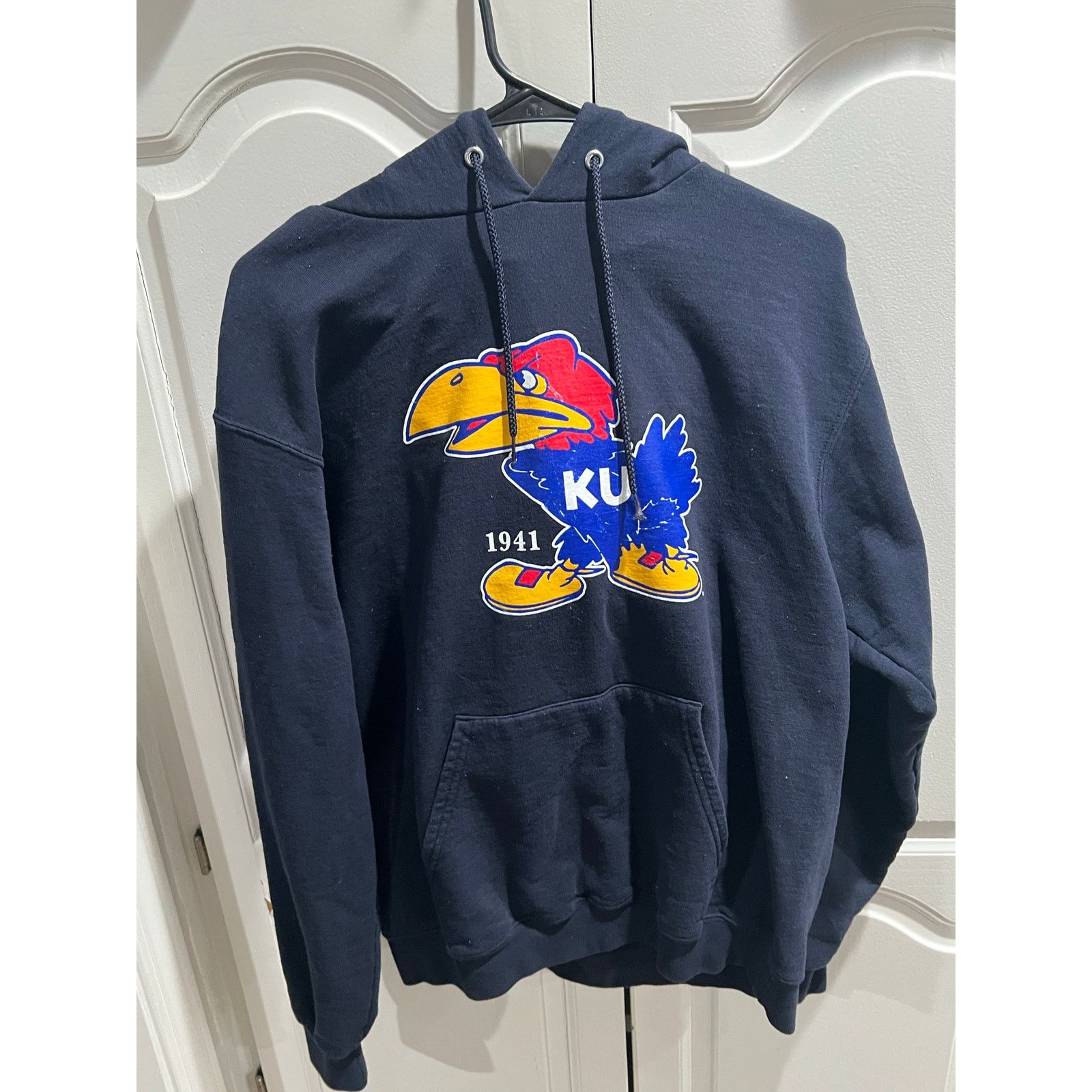 Champion Champion KU Jayhawks Hoodie Women Kansas Pullover Sweatshirt Size M / US 6-8 / IT 42-44 - 3 Thumbnail