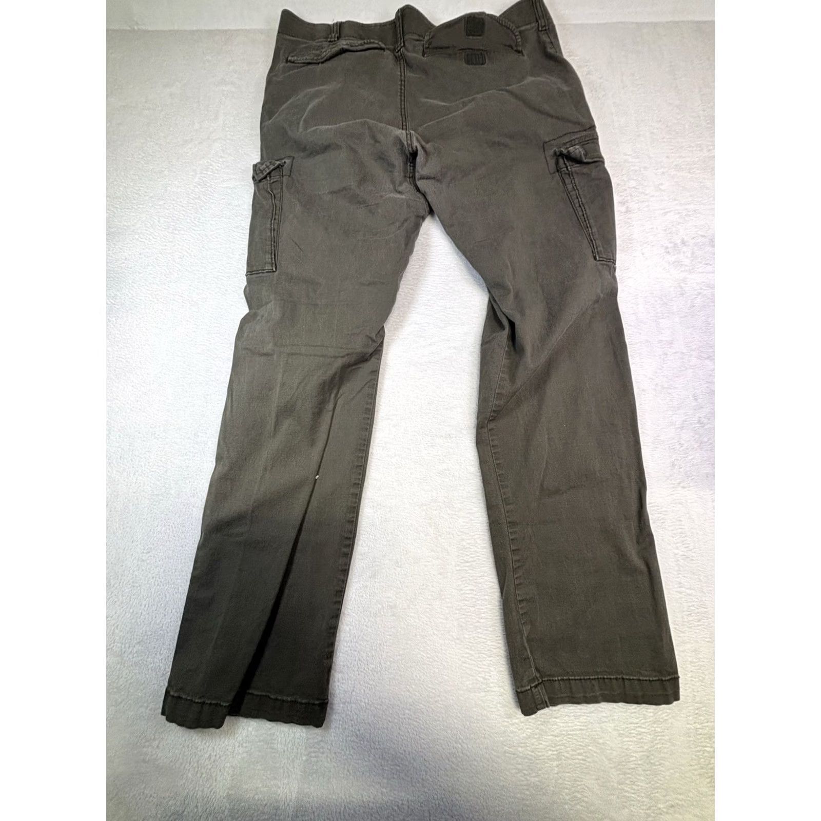 Lee Lee Cargo Pants Men's Regular Straight Green 36x34 Cotton Blend Stretch Pockets Button Size US 36 / EU 52 - 2 Thumbnail