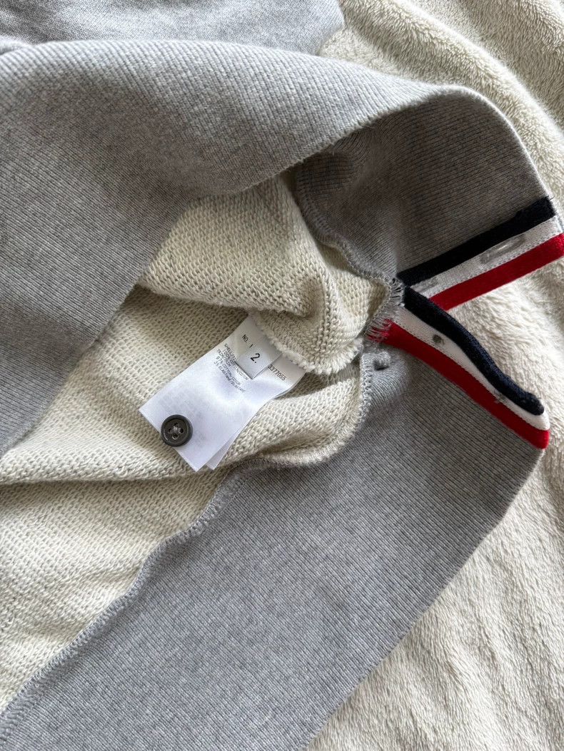 Thom Browne Thom Browne size1 Dark blue hoodie with three stripes on th Size US S / EU 44-46 / 1 - 2 Thumbnail