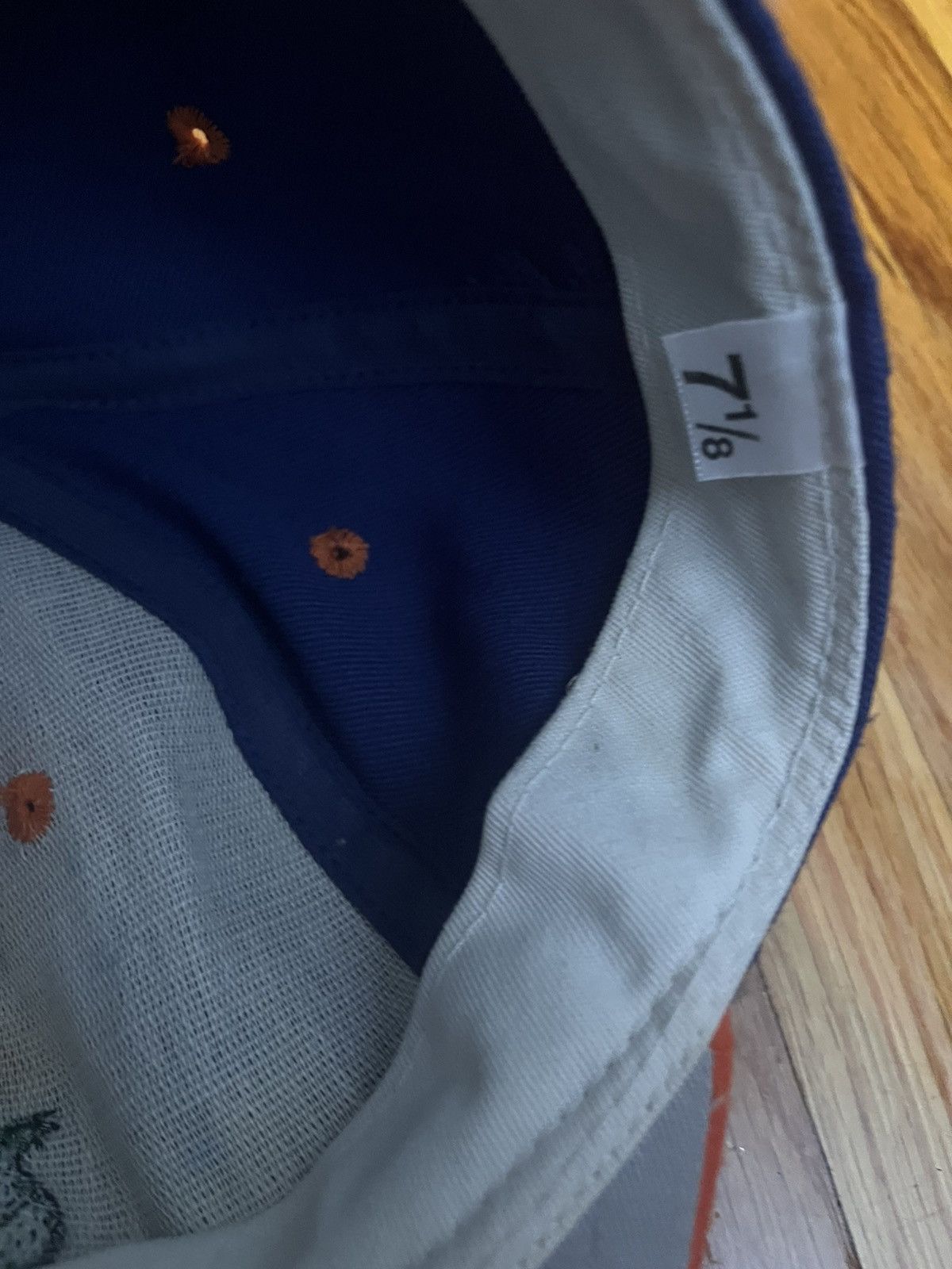 NCAA Vintage Florida Gators Hat Cap Fitted 7 1/8 Blue USA Made Size ONE SIZE - 4 Thumbnail