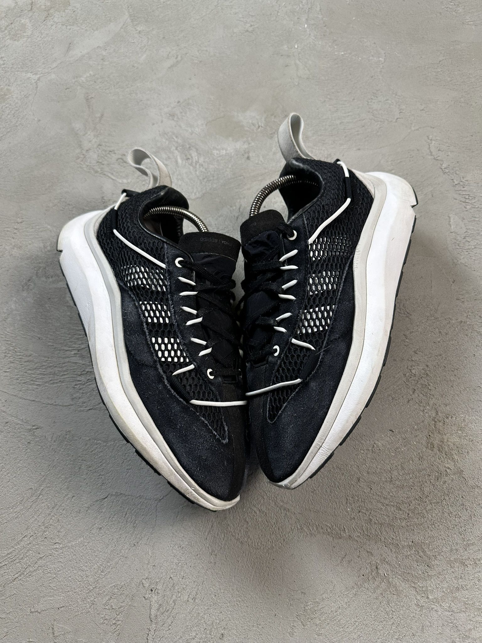 Y-3 Adidas x Y-3 Mesh Shiku Run Low Sneakers Size US 9.5 / EU 42-43 - 2 Thumbnail