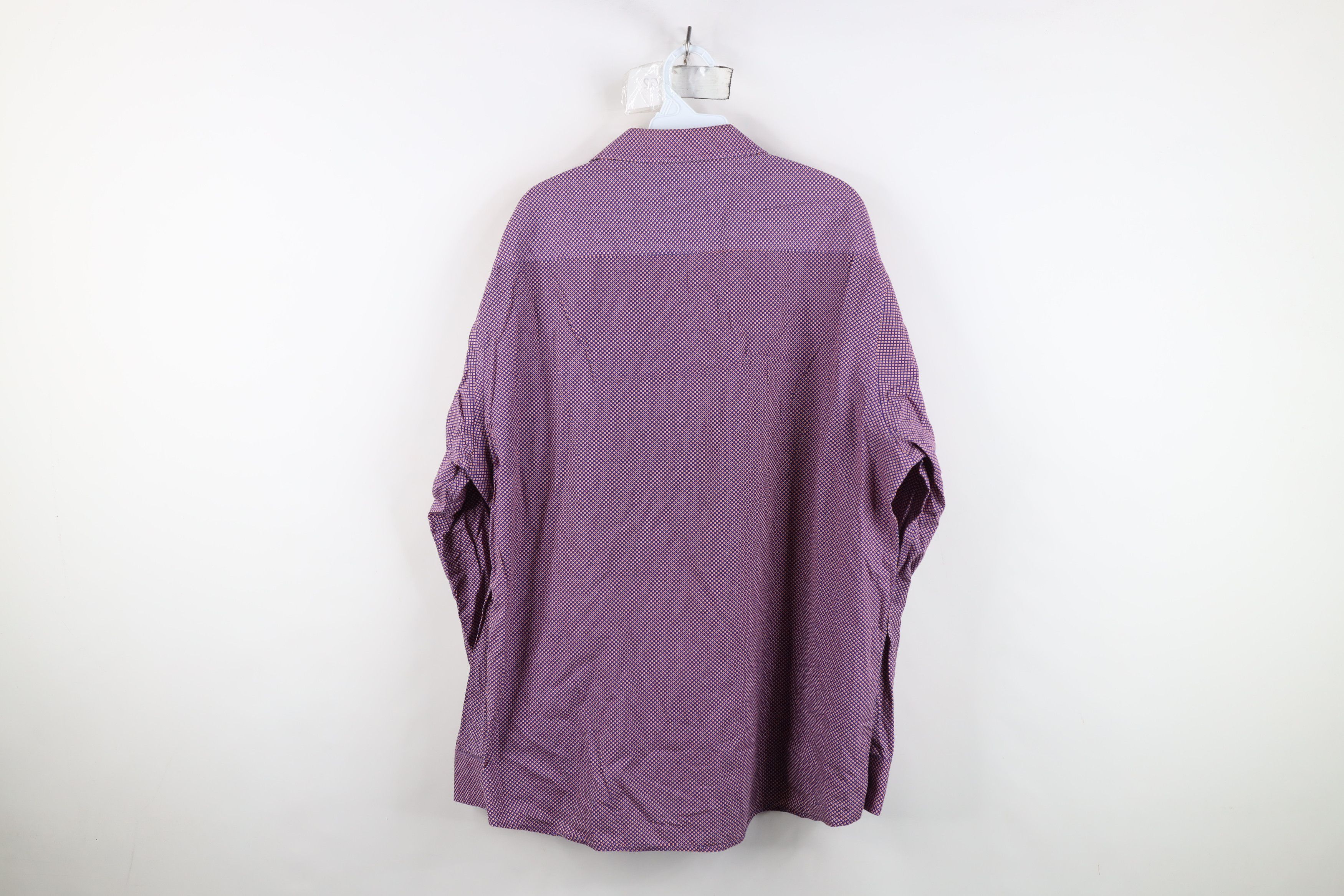 Johnston & Murphy Johnston & Murphy Diamond Collared Button Shirt Cotton Size US XL / EU 56 / 4 - 12 Thumbnail