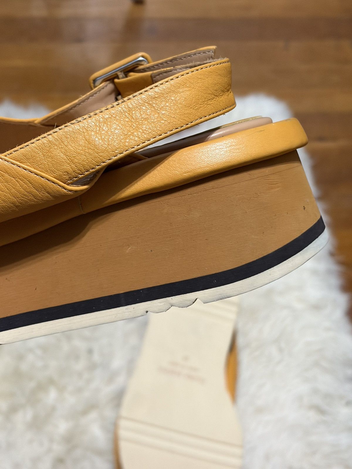 Paloma Bercelo PALOMA BARCELO JATAUPU NAPASOLFT SANDAL Mustard Size US 9 / IT 39 - 8 Thumbnail