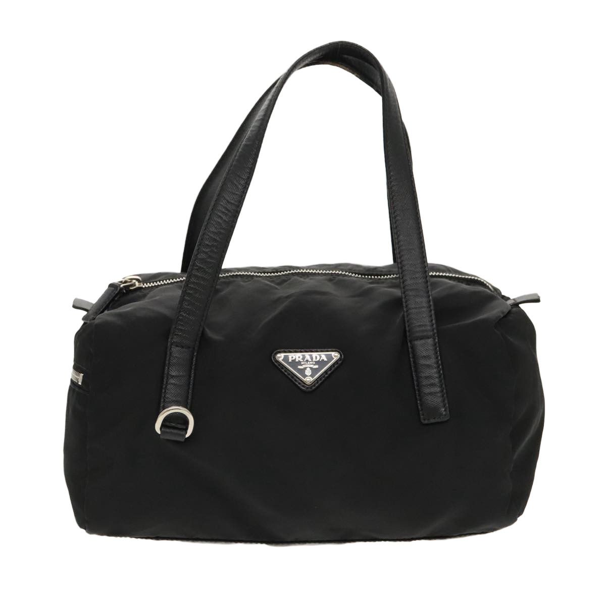 Re-Nylon Black Synthetic Handbag (Pre-Owned)