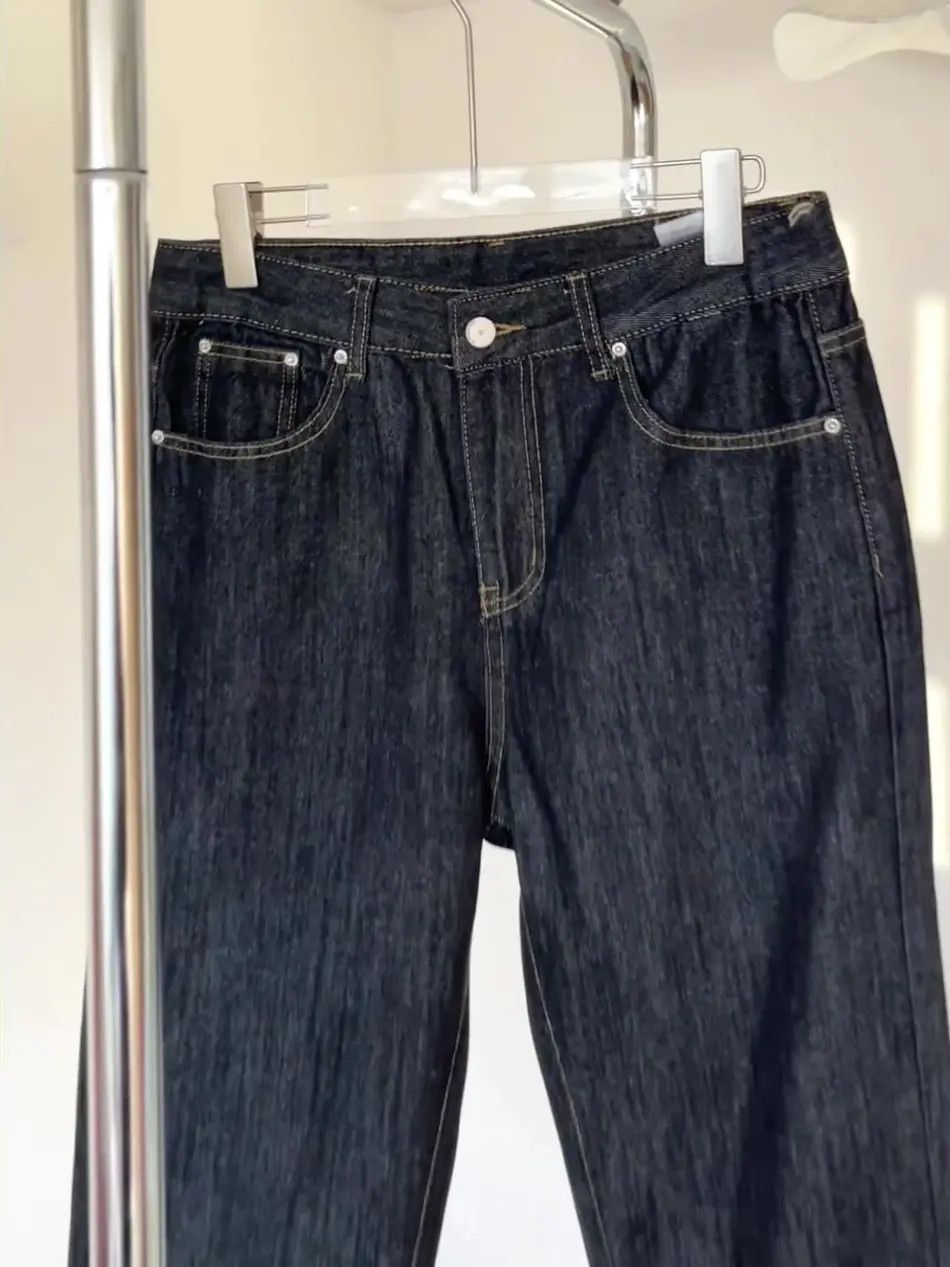 Japanese Brand Retro loose straight leg casual jeans Size US 32 / EU 48 - 6 Thumbnail