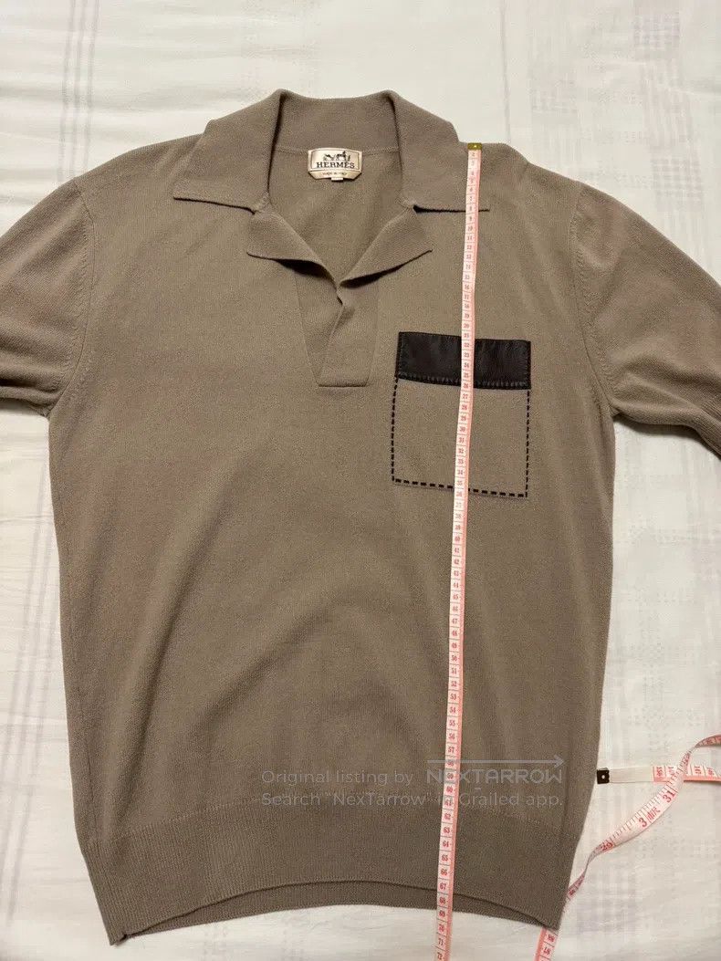 Hermes Hermes Shortsleeve, 100% wool, unisex, leather pockets. Size US S / EU 44-46 / 1 - 5 Thumbnail