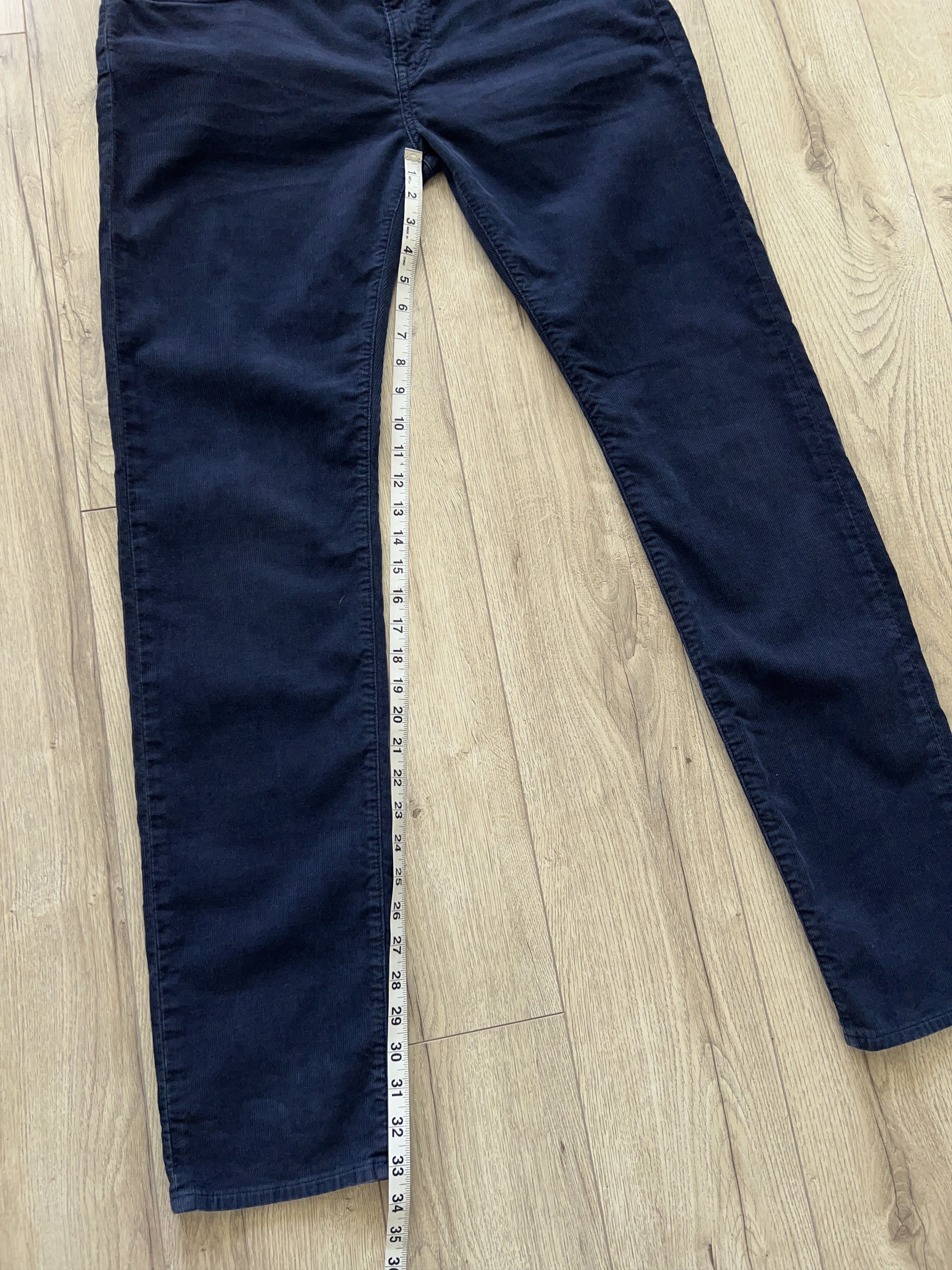 Burberry × Designer Brit Corduroy Chino Pants Trousers Navy Blue Size W35 L34 Size US 35 - 13 Thumbnail