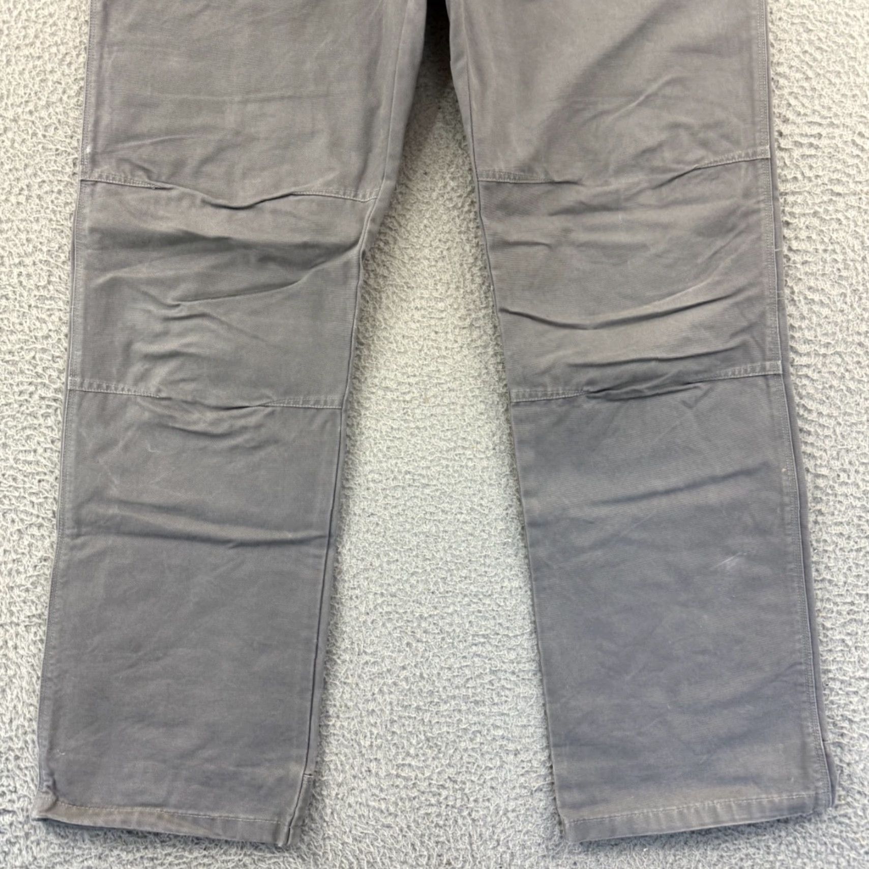Eddie Bauer Eddie Bauer Pants Mens 34x32 Gray Double Knee Relaxed Fit Workwear Zip Shirt Size US 34 / EU 50 - 2 Thumbnail