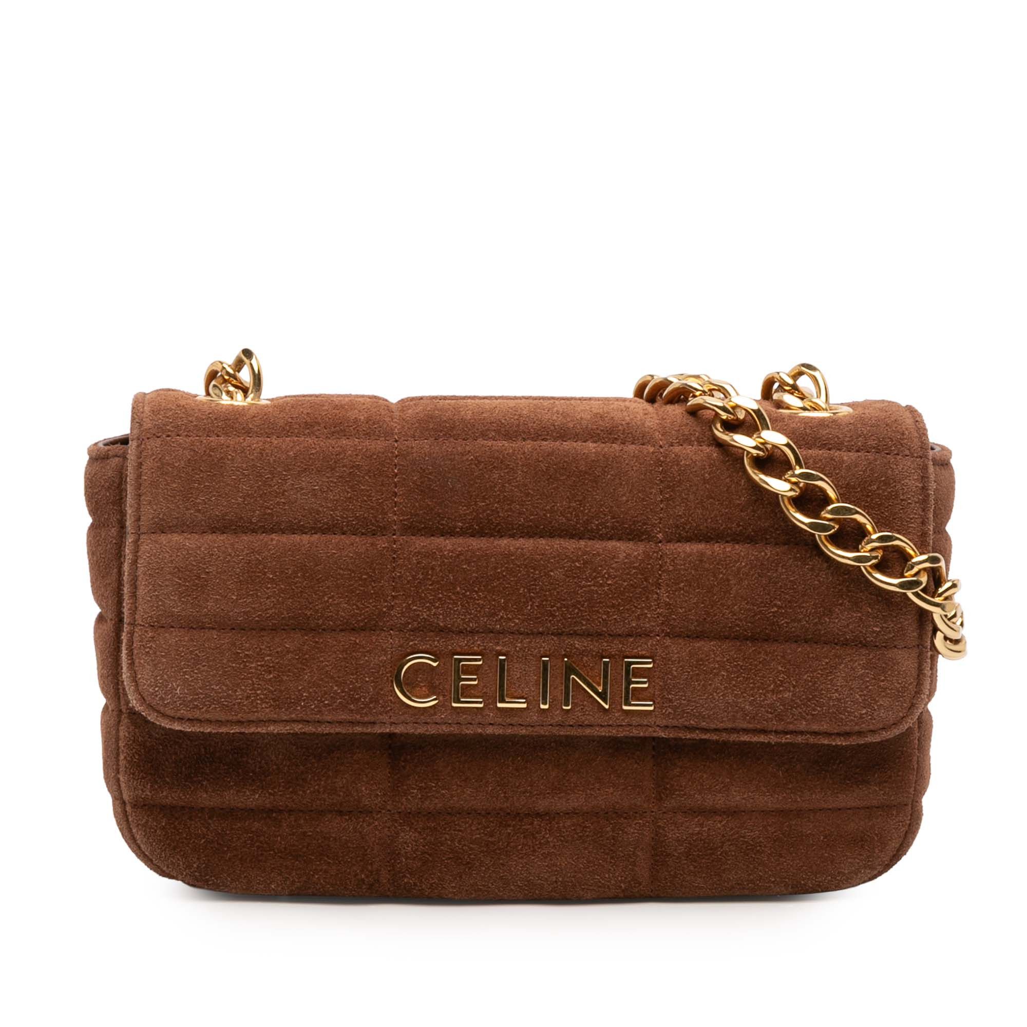 Celine Celine Suede Monochrome Shoulder Bag Size ONE SIZE - 1 Thumbnail