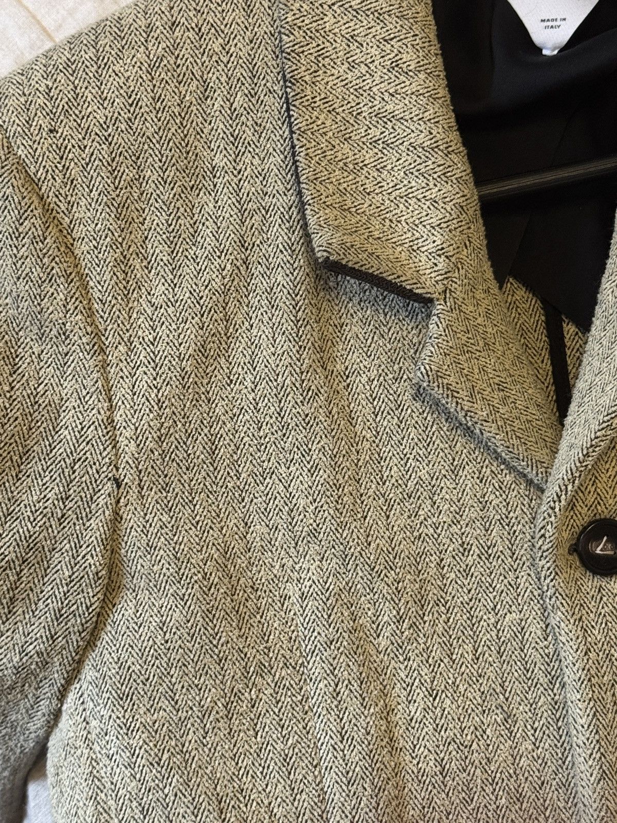 Bottega Veneta Salon 1 silk blend stretch herringbone blazer Size 46R - 8 Thumbnail