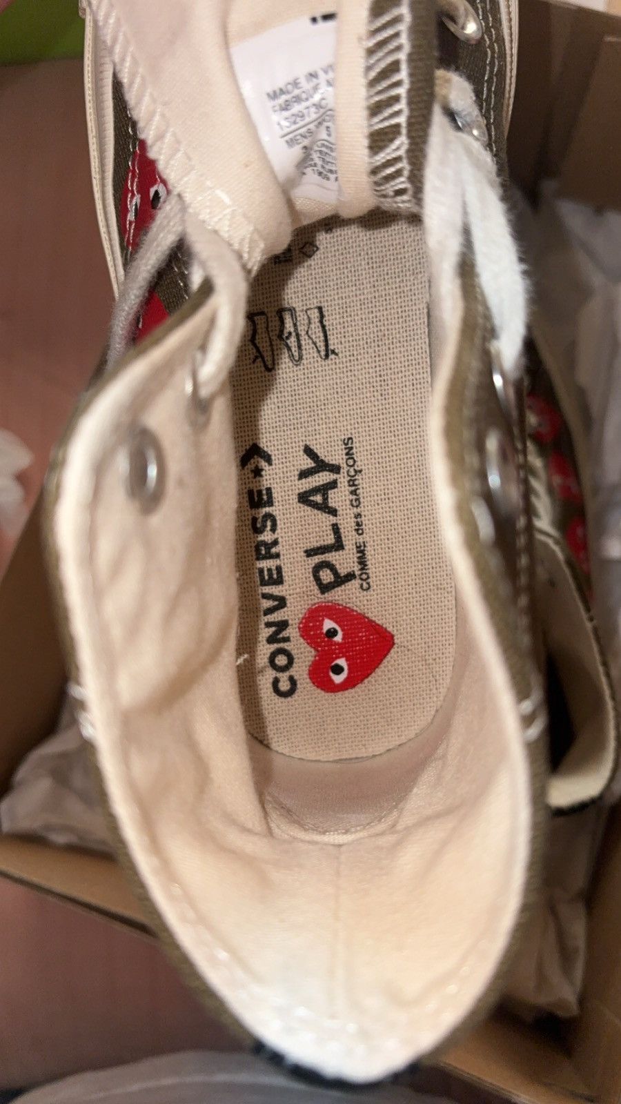Comme des Garcons PLAY × Converse Converse Chuck 70 Play CDG Hi Size US 5 / IT 35 - 4 Thumbnail