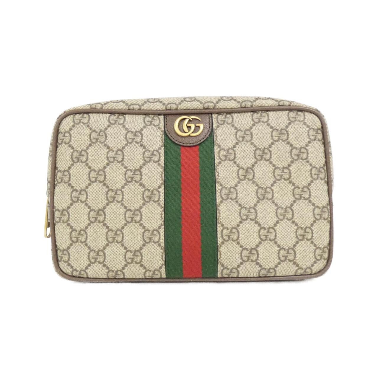 Gucci Gucci Gucci Savoy GG Supreme Canvas Pouch Textile Vanity Bag 76001996IWT DUTY FREE for USA Size ONE SIZE - 1 Thumbnail