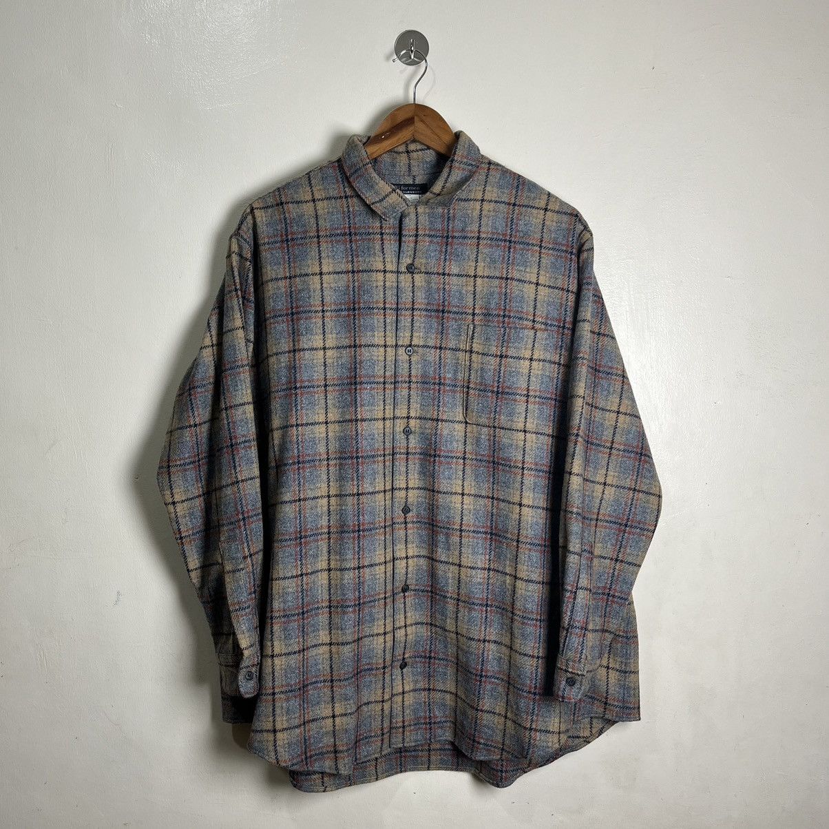 Y's for Men Y's For Men by Yohji Yamamoto Lane Wool Long Sleeve Shirt Size US S / EU 44-46 / 1 - 1 Thumbnail