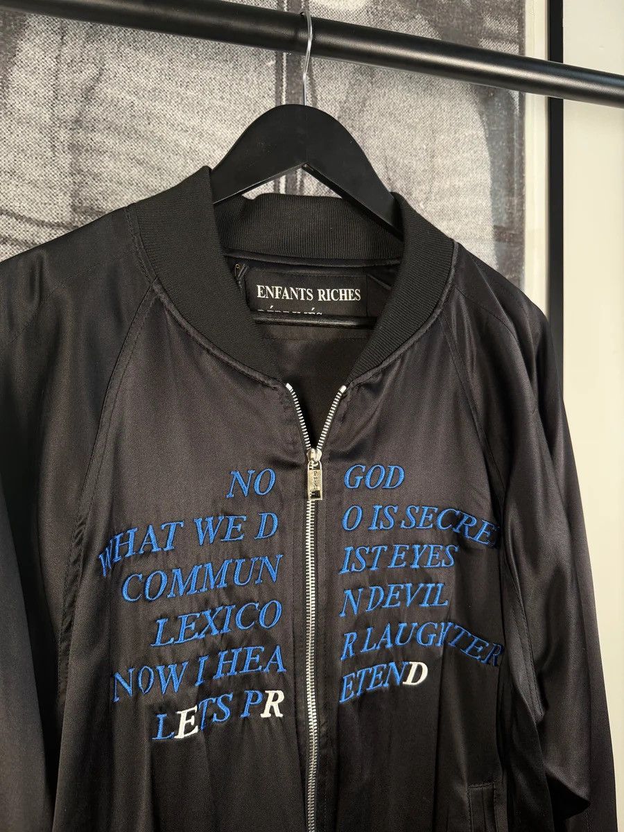 Enfants Riches Deprimes 🚭ERD GRAIL🚭BNWT ICONIC "GERMS" SILK BOMBER JACKET Size US XL / EU 56 / 4 - 5 Thumbnail