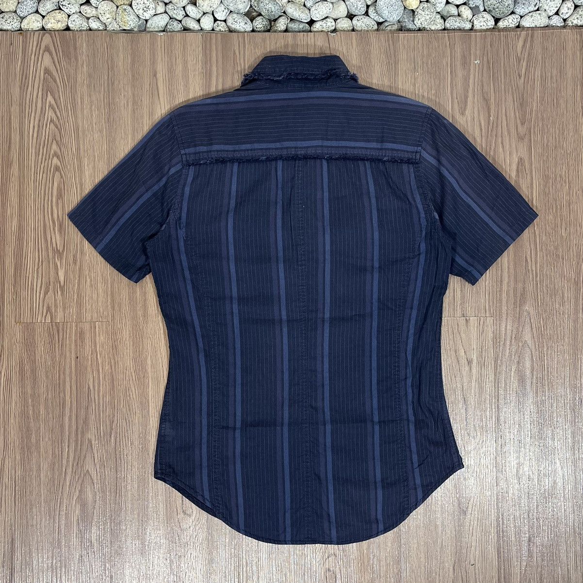 L7 Real Hip L7 Real Hip Curved Striped S/S Button Shirt Size US M / EU 48-50 / 2 - 2 Thumbnail