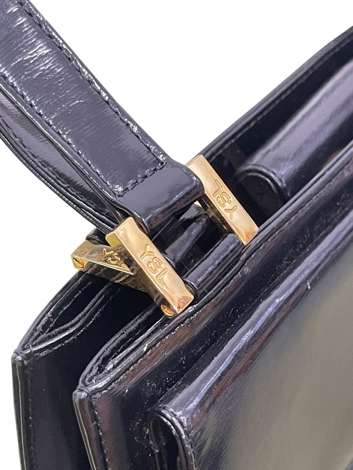 Yves Saint Laurent Full Leather YSL Yves Saint Laurent Vtg Hand Bag 1🟩6 Size ONE SIZE - 12 Thumbnail