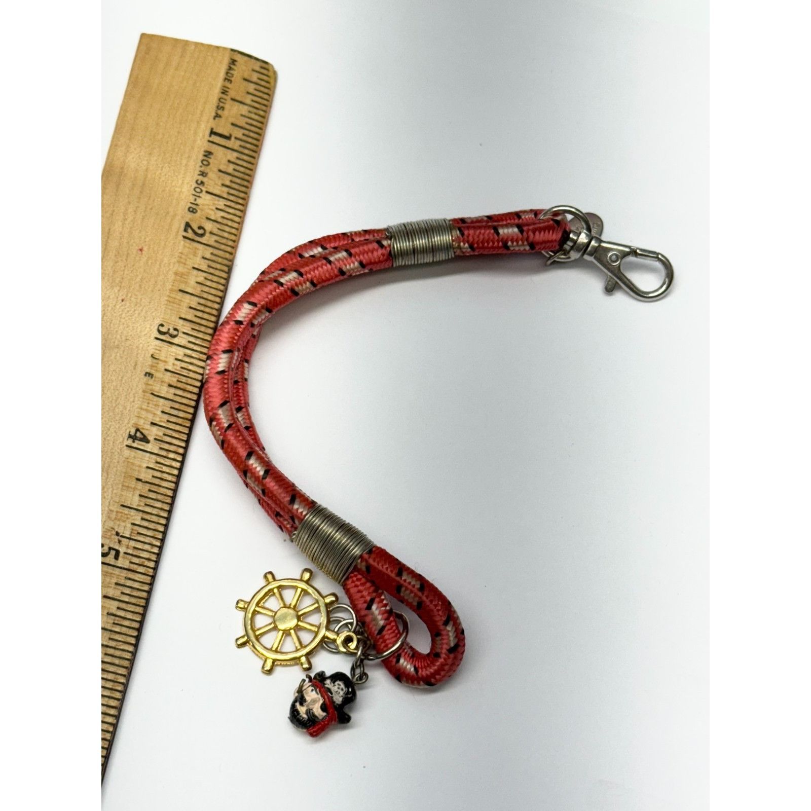Vintage Vintage nautical bungee cord charm bracelet red Size ONE SIZE - 4 Thumbnail