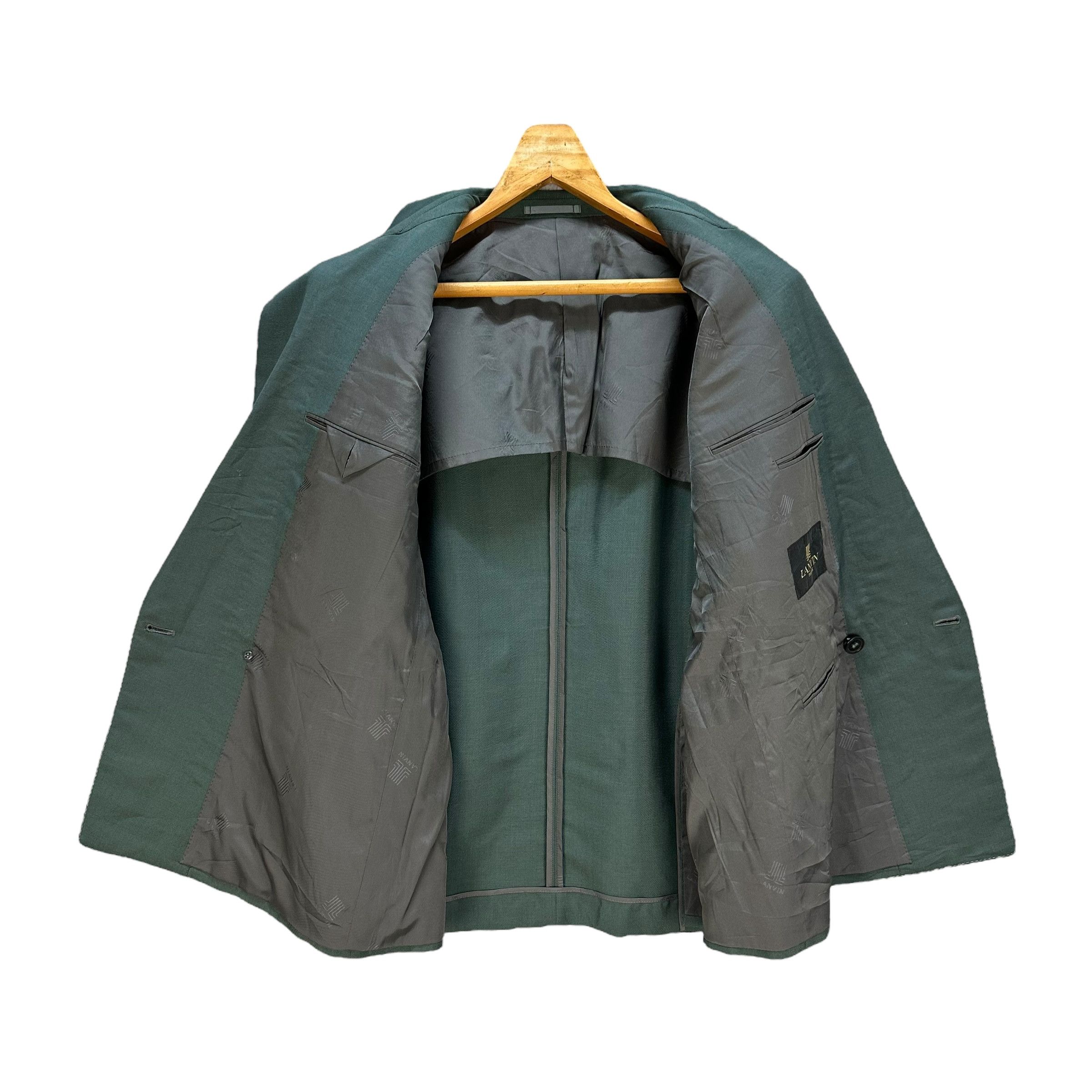 Lanvin LANVIN Double Breast Green Blazers Suit Jacket #A44-1033 Size 44R - 6 Thumbnail