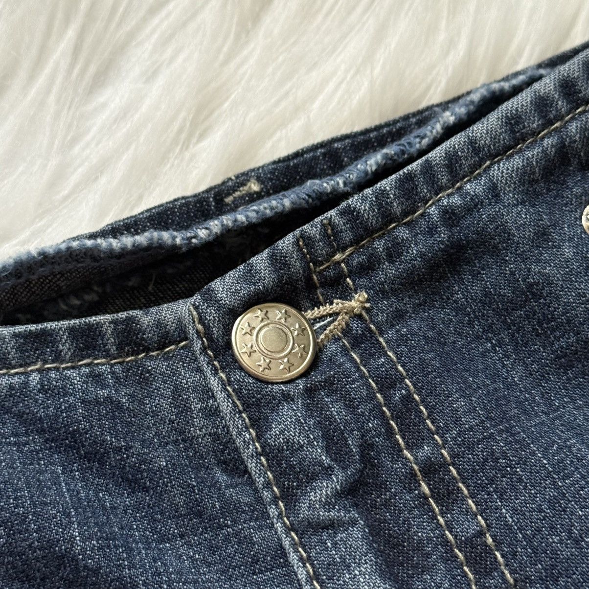 Miss Sixty 📌 Vintage Miss Sixty Flared Washed 00s Low Rice Jeans Size 31" - 6 Thumbnail