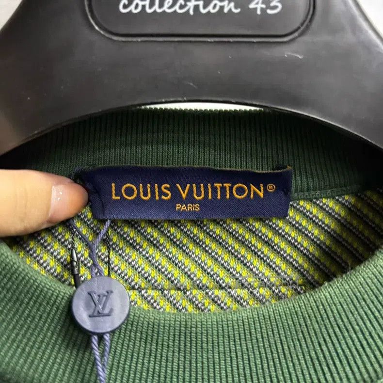 Louis Vuitton Louis Vuitton Newest Green Color Block Pattern Jacquard Cr Size US L / EU 52-54 / 3 - 2 Thumbnail