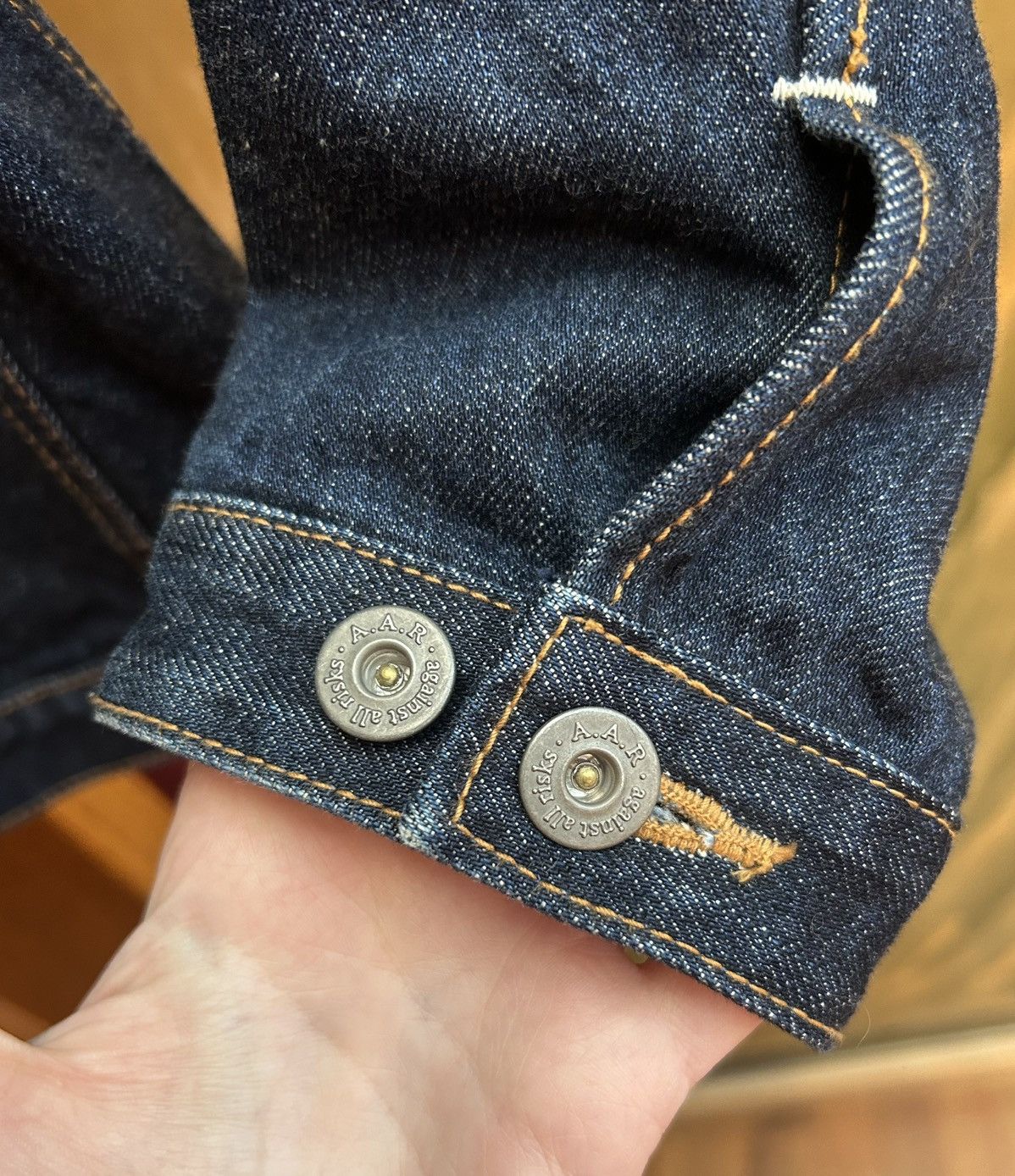 Japanese Brand Against All Risks A.A.R by Yohji Yamamoto Zip Denim Jacket Size US L / EU 52-54 / 3 - 7 Thumbnail