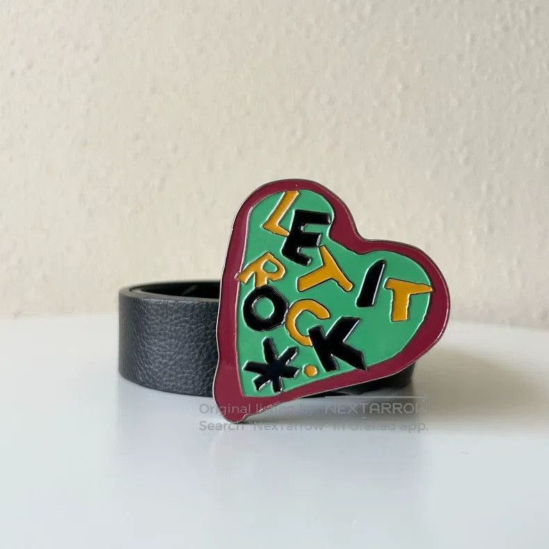 Vivienne Westwood Vivienne Westwood Let it Rock Belt with Earth Heart Buckle Size ONE SIZE - 2 Thumbnail
