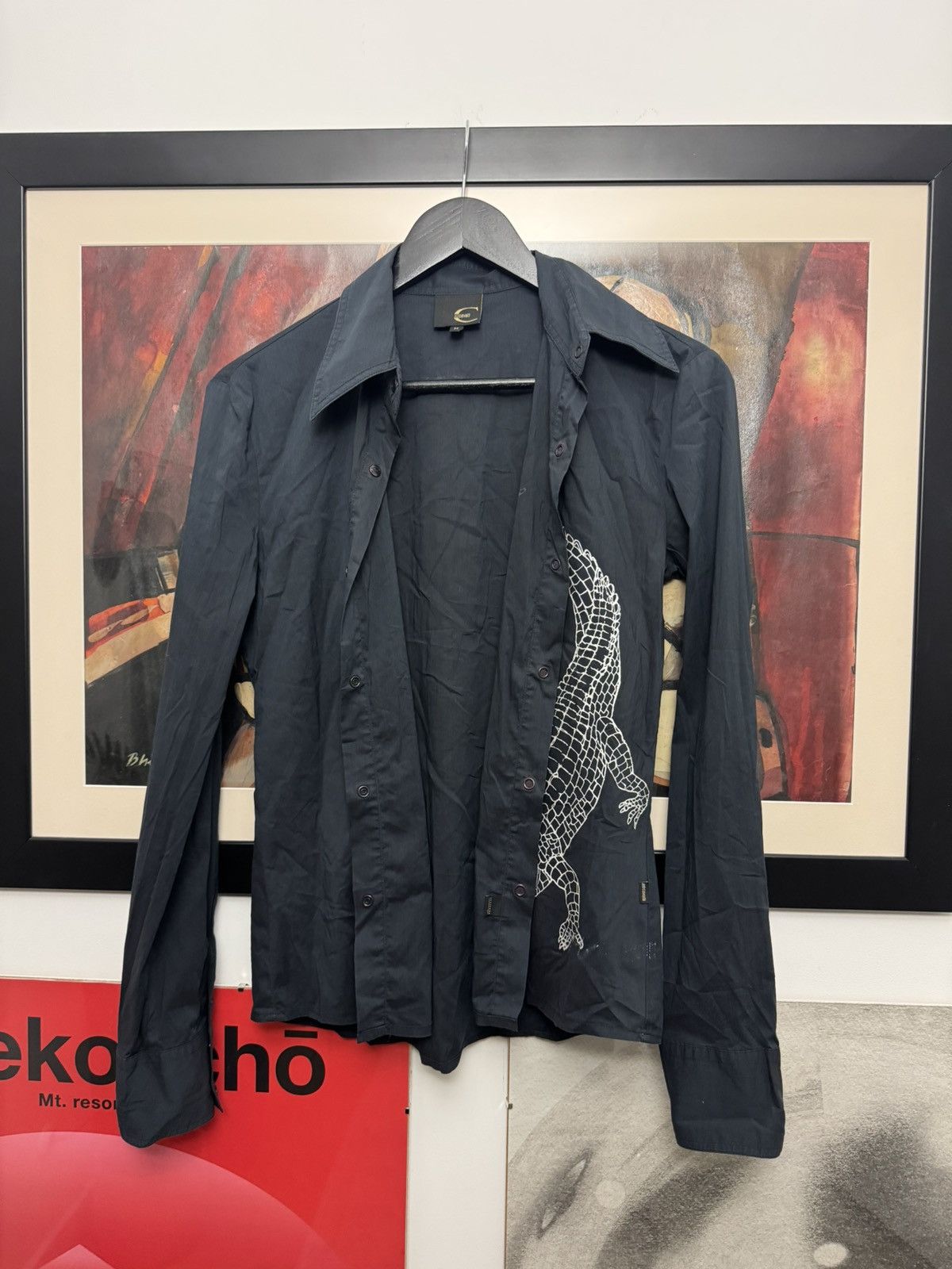 Just Cavalli Just Cavalli Vintage Y2k Button Up Shirt Crocodile Roberto Size M / US 6-8 / IT 42-44 - 2 Thumbnail