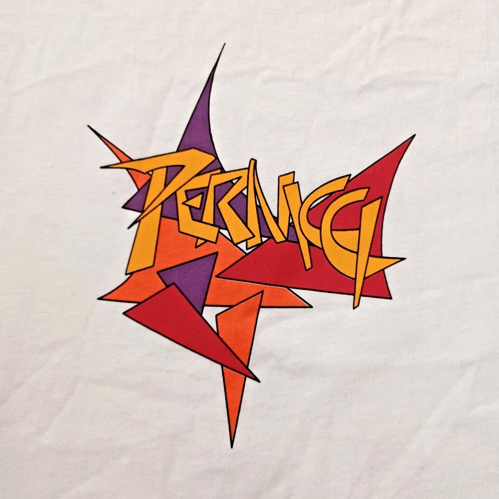 Doublet VINTAGE Pernicci Mens Shirt XL White Graffiti Mosaic Double Sided Single Stitch T-Shirt 90s Logo USA Mens Size US XL / EU 56 / 4 - 6 Thumbnail