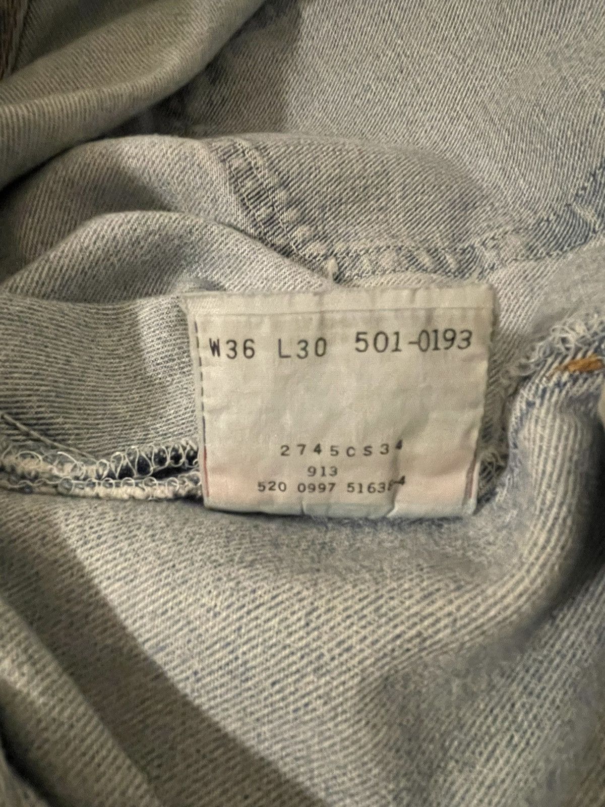 Levi's 90s 501s light wash Size US 34 / EU 50 - 6 Thumbnail