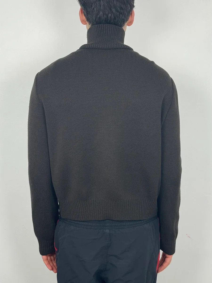 Prada 2000s Prada Brown Wool & Black Front Leather Jacket Size US L / EU 52-54 / 3 - 3 Thumbnail