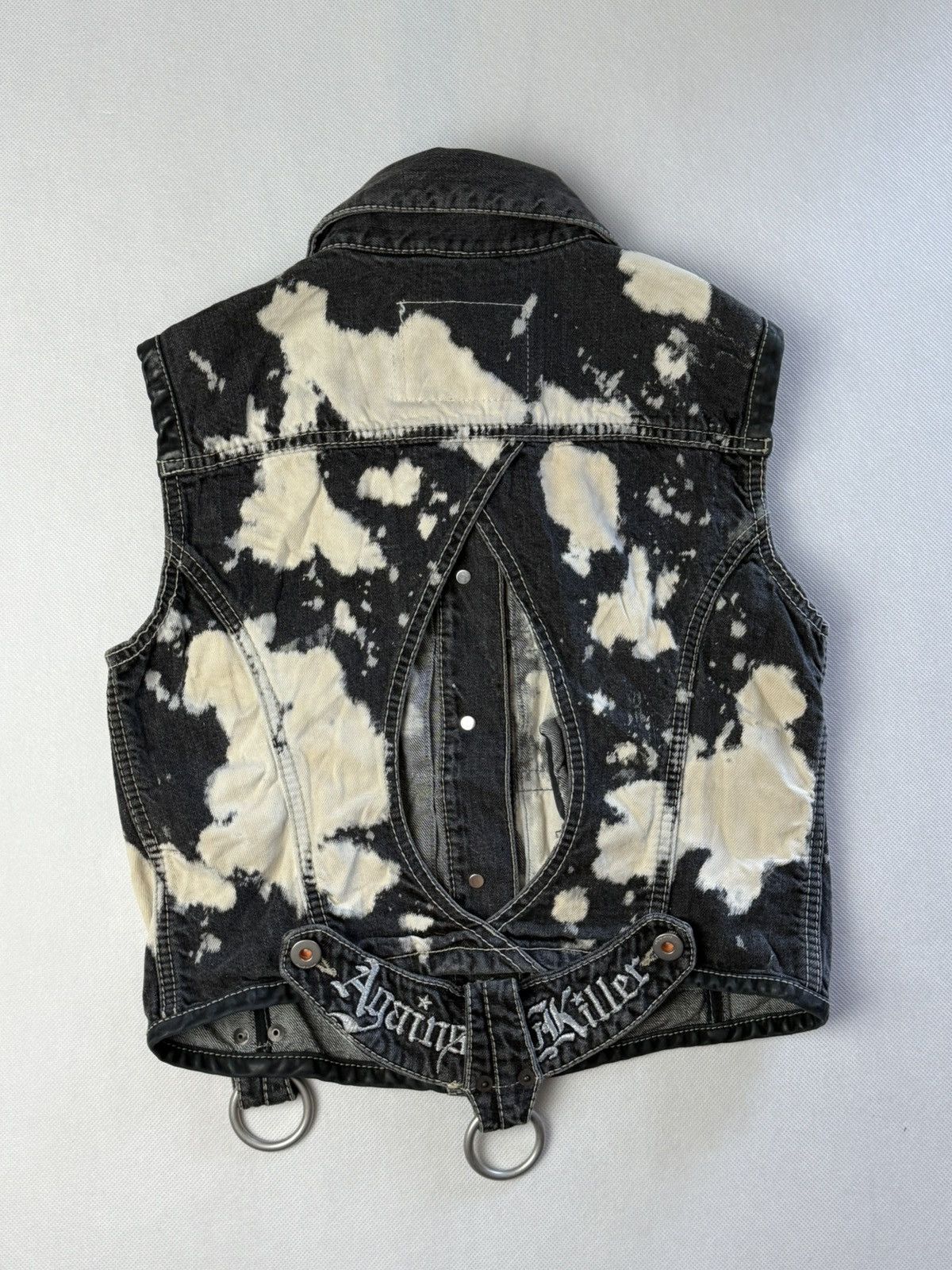Andrew Mackenzie Vintage Against my killer vests Italy Viscose Blend Black Size M / US 6-8 / IT 42-44 - 8 Thumbnail