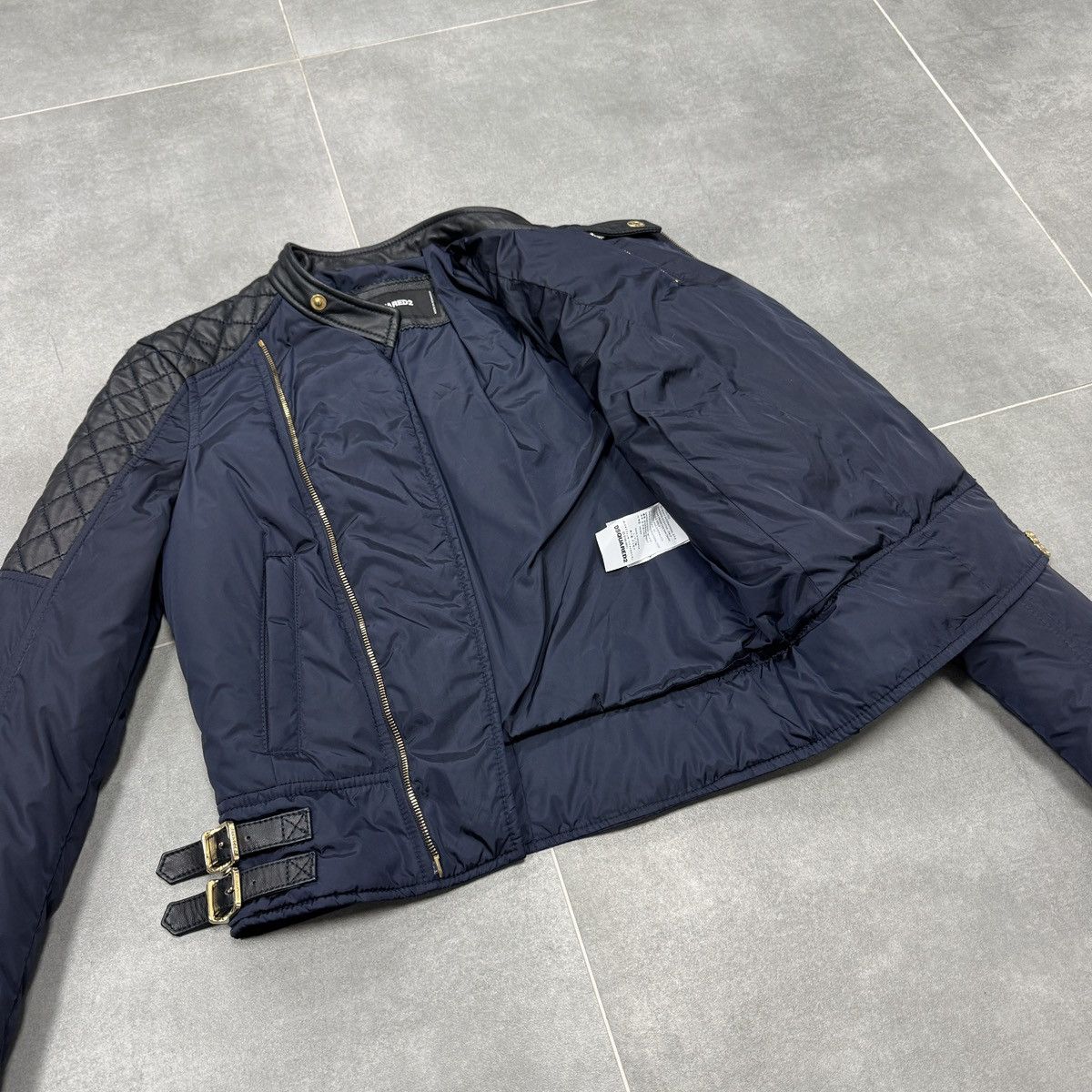 Dsquared2 Dsquared2 Nylon Leather Down Biker Jacket Women Size 42 Size S / US 4 / IT 40 - 11 Thumbnail