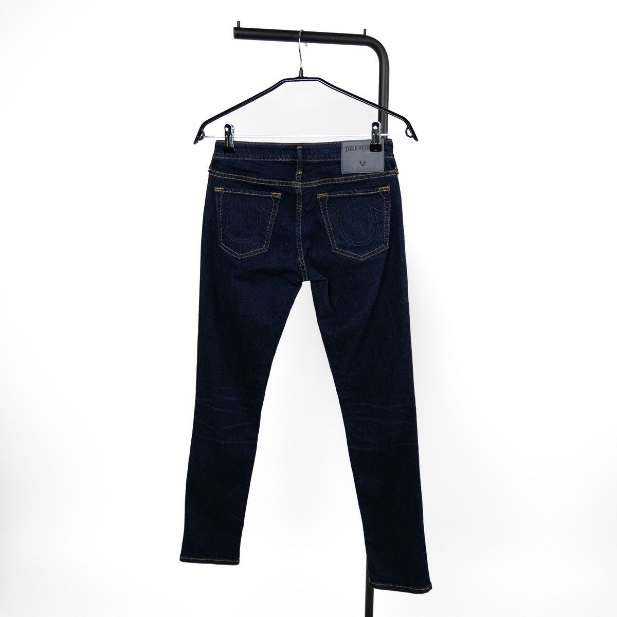 True Religion True Religion New Halle Womens Jeans Dark Blue Stretch Slim Size 28" / US 6 / IT 42 - 2 Thumbnail
