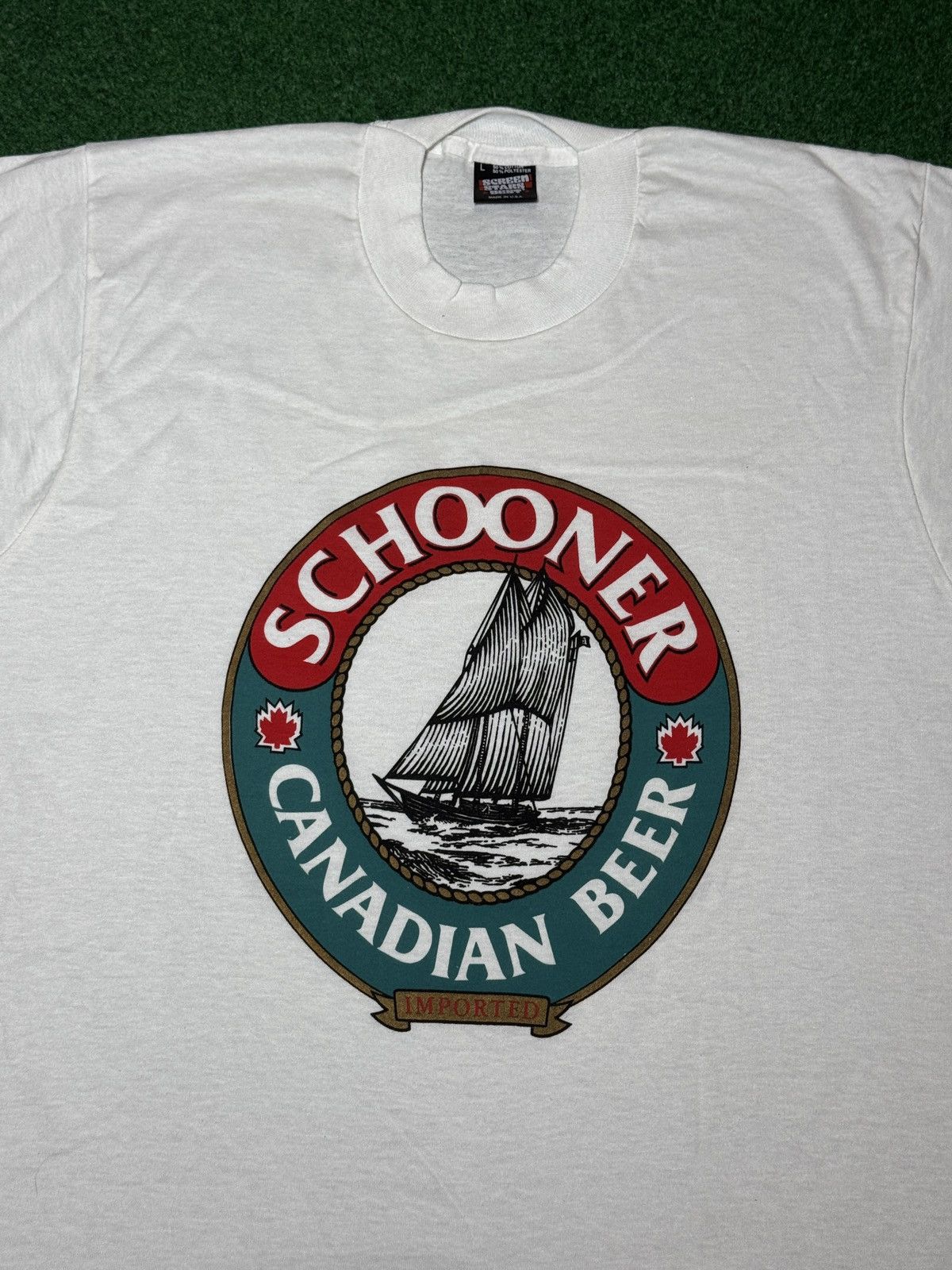 Vintage Vintage Schooner Canadian Beer Labatt Large 80s 90s T Shirt Size US L / EU 52-54 / 3 - 2 Thumbnail