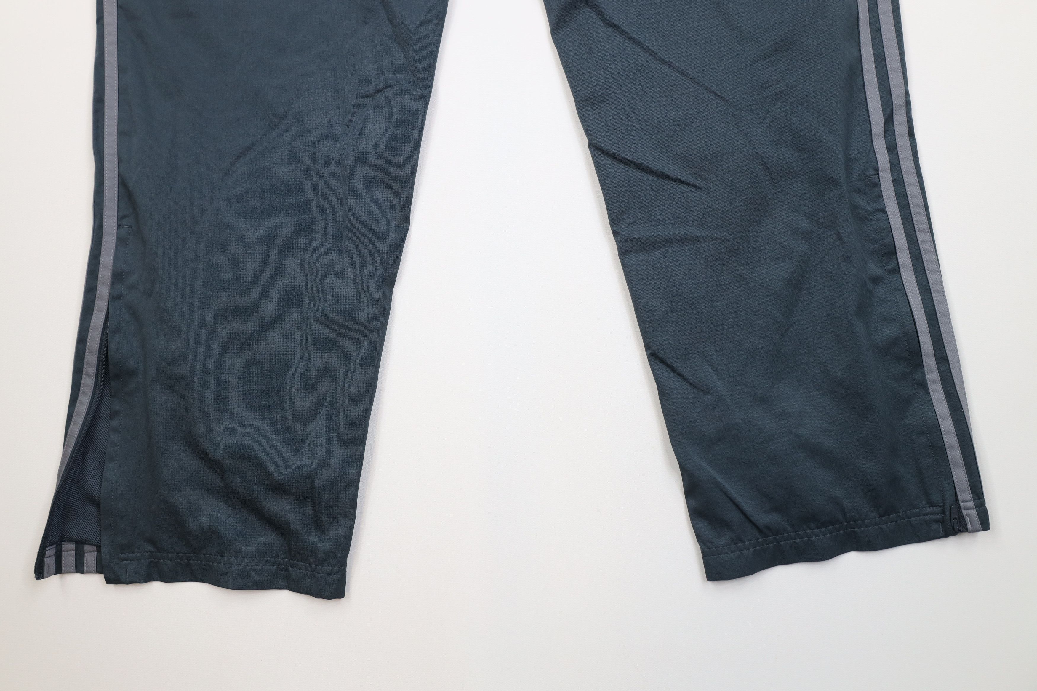 Adidas Vintage Y2K Adidas Striped Lined Wide Leg Windbreaker Pants Size US 36 / EU 52 - 12 Thumbnail