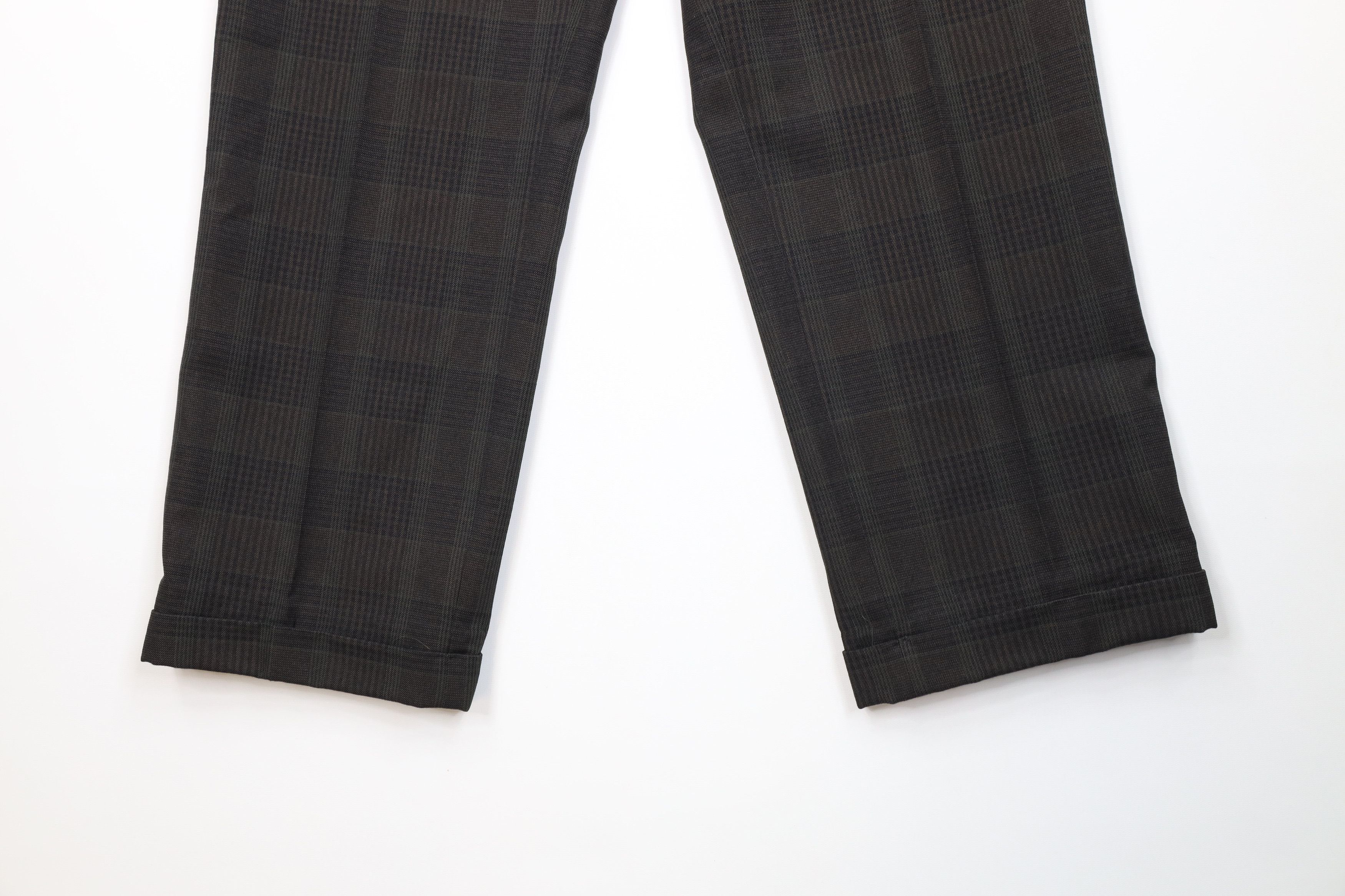 Vintage Vintage 90s Streetwear Wool Wide Leg Chino Pants Plaid Size US 34 / EU 50 - 4 Thumbnail