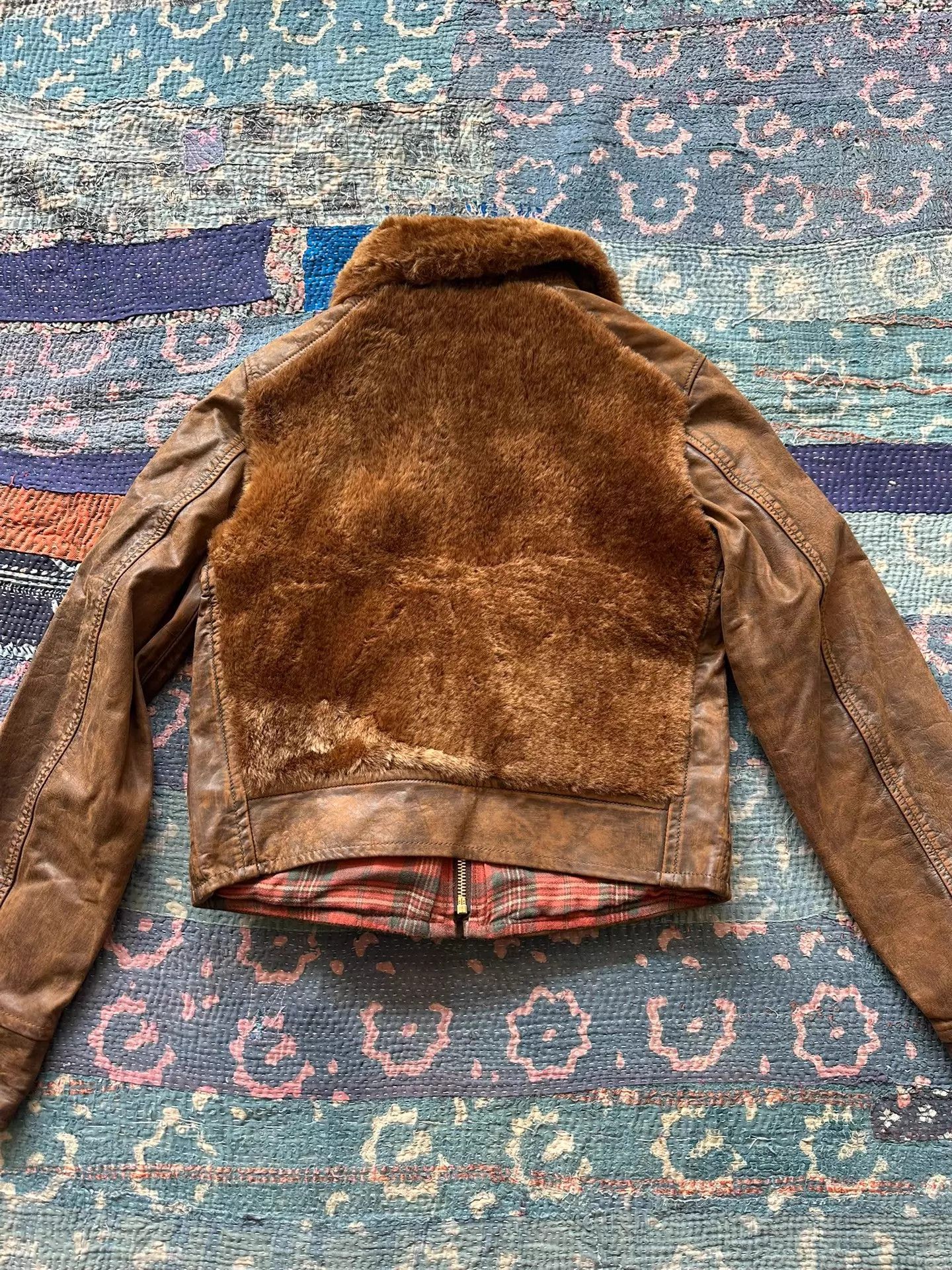 RRL Ralph Lauren RRL Women's Brown Bear Leather Jacket Size 1 Size S / US 4 / IT 40 - 2 Thumbnail