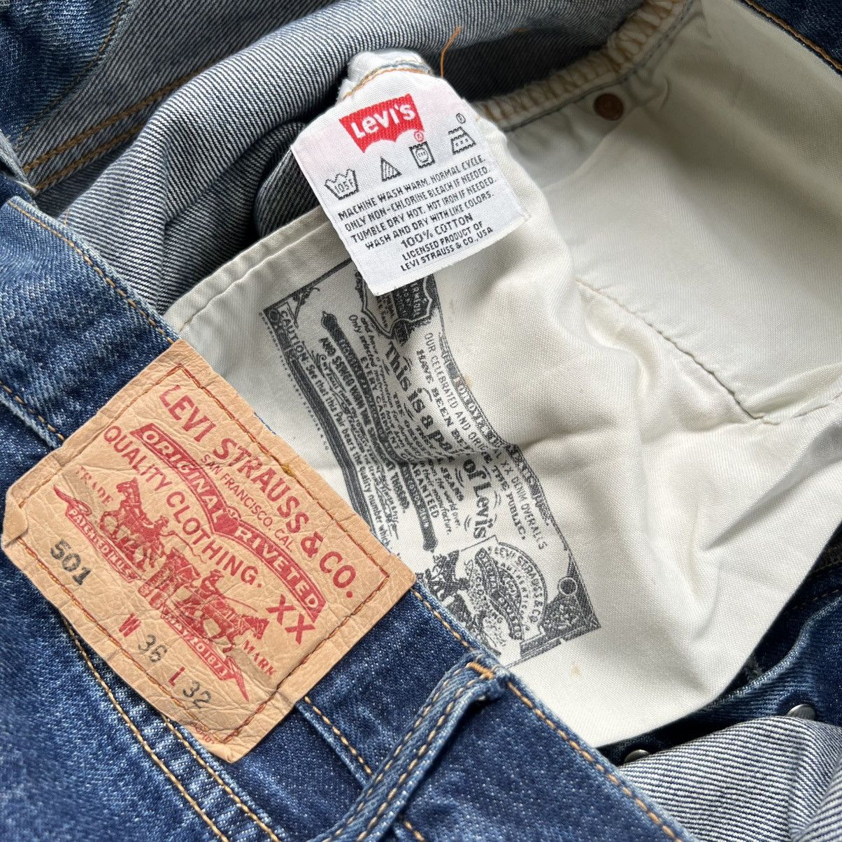 Levi's Vintage Levis 501 Distressed Jeans Size US 36 / EU 52 - 11 Thumbnail