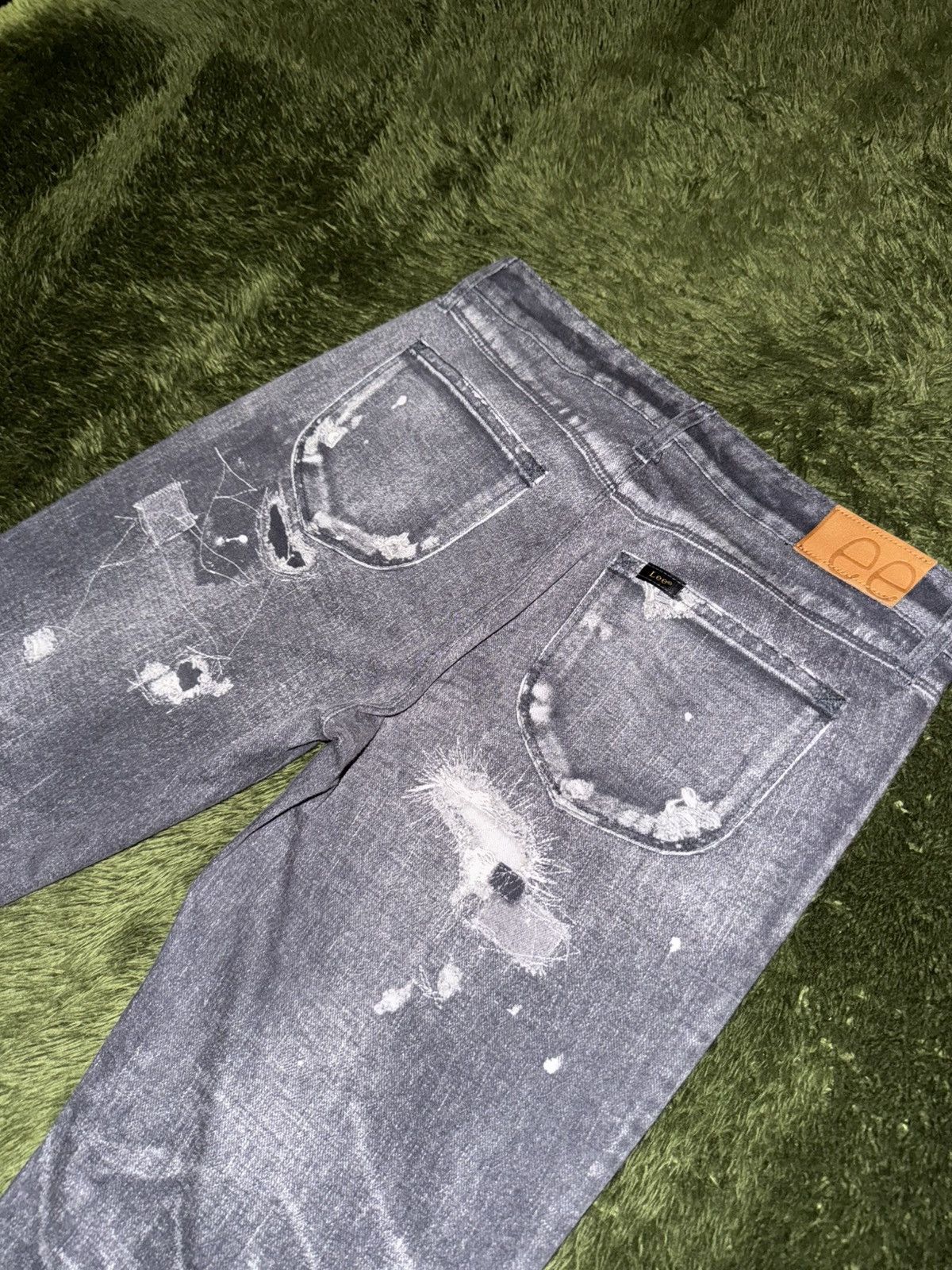 Lee [M] Lee MADE IN JAPAN Repair-Print Cotton Pants gray Size US 30 / EU 46 - 9 Thumbnail