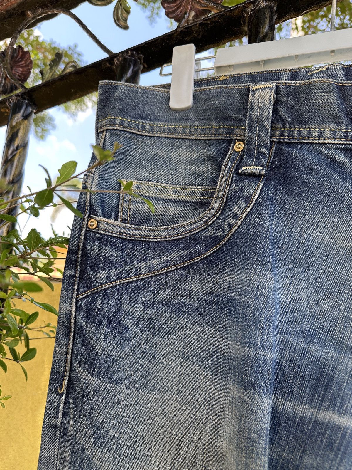 Vintage 💥 Lee Flare Style💥Crazy design Lee Made In Japan Flare💥 Size US 34 / EU 50 - 8 Thumbnail