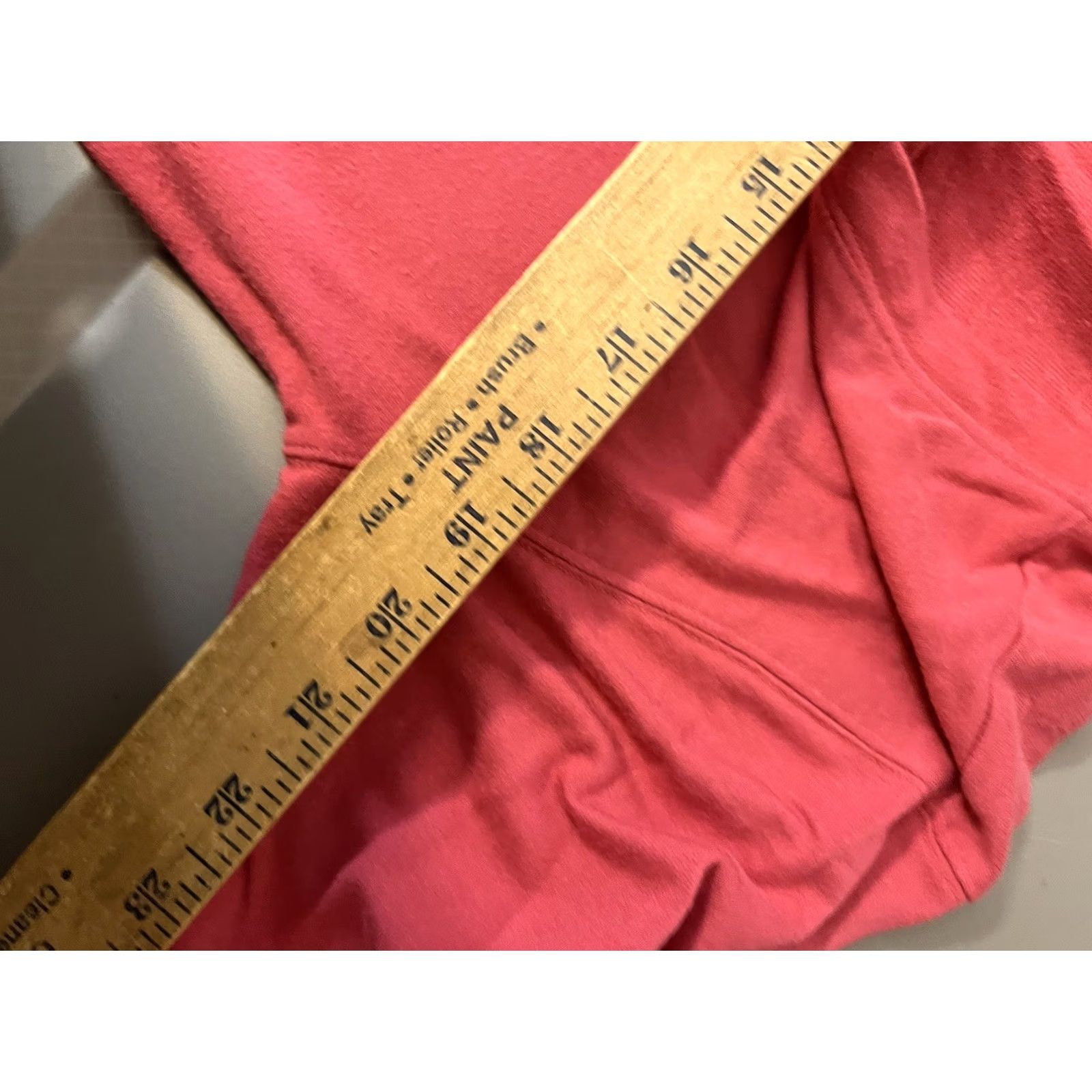 Athleta Athleta Sunrise Sweatshirt Medium Pink Solid V-Neck 982372 Size M / US 6-8 / IT 42-44 - 6 Thumbnail