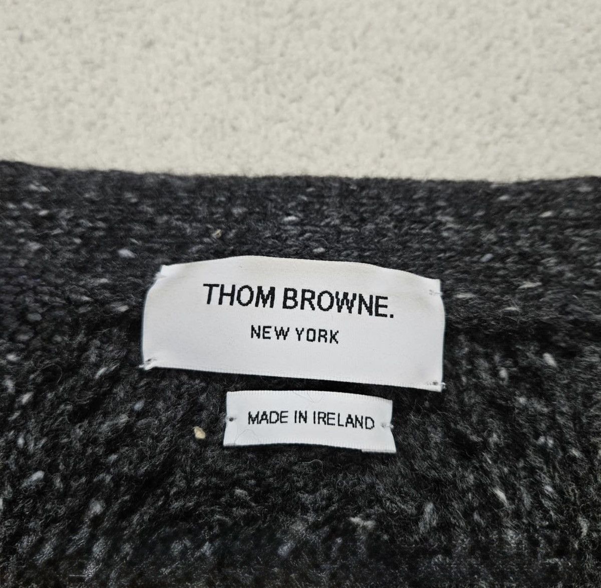 Thom Browne Thom Browne Diagonal Cable Mohair Wool Cardigan Size US M / EU 48-50 / 2 - 7 Thumbnail