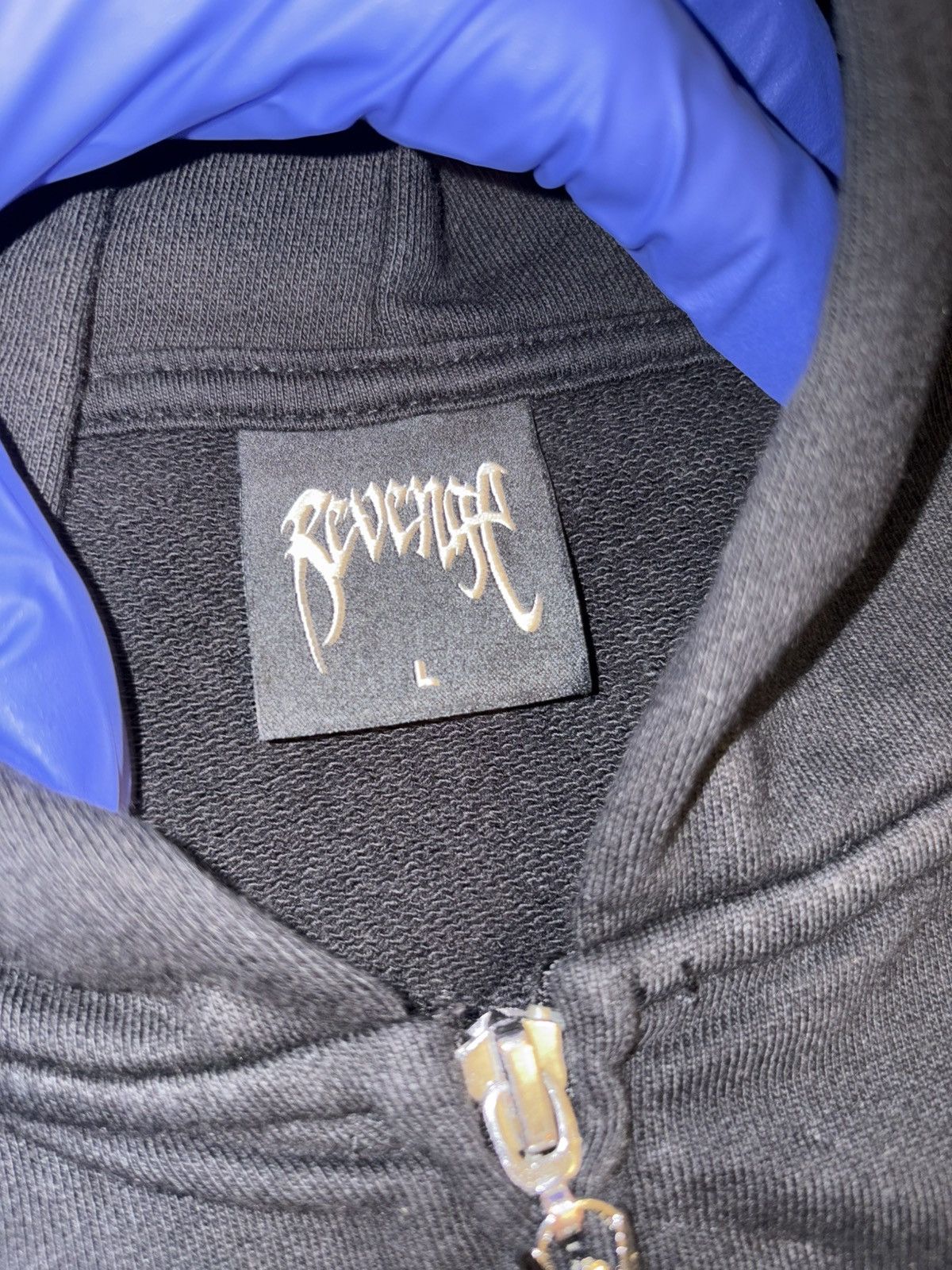 Revenge Revenge PRISON TATTOO ZIP JACKET BLACK/GREY Size US L / EU 52-54 / 3 - 13 Thumbnail