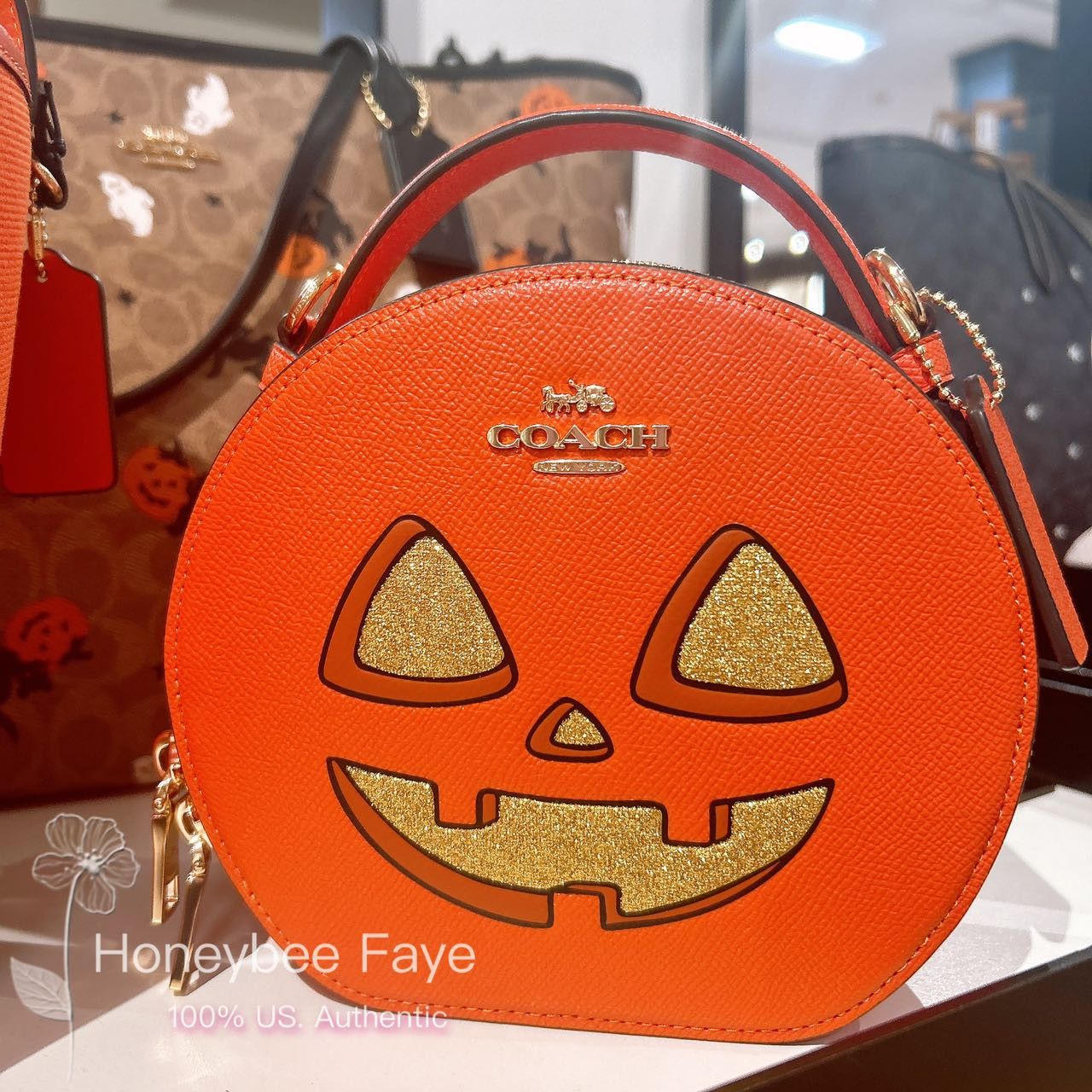 Coach Canteen Crossbody Bag With Halloween Pumpkin Print CW468 Size ONE SIZE - 1 Thumbnail