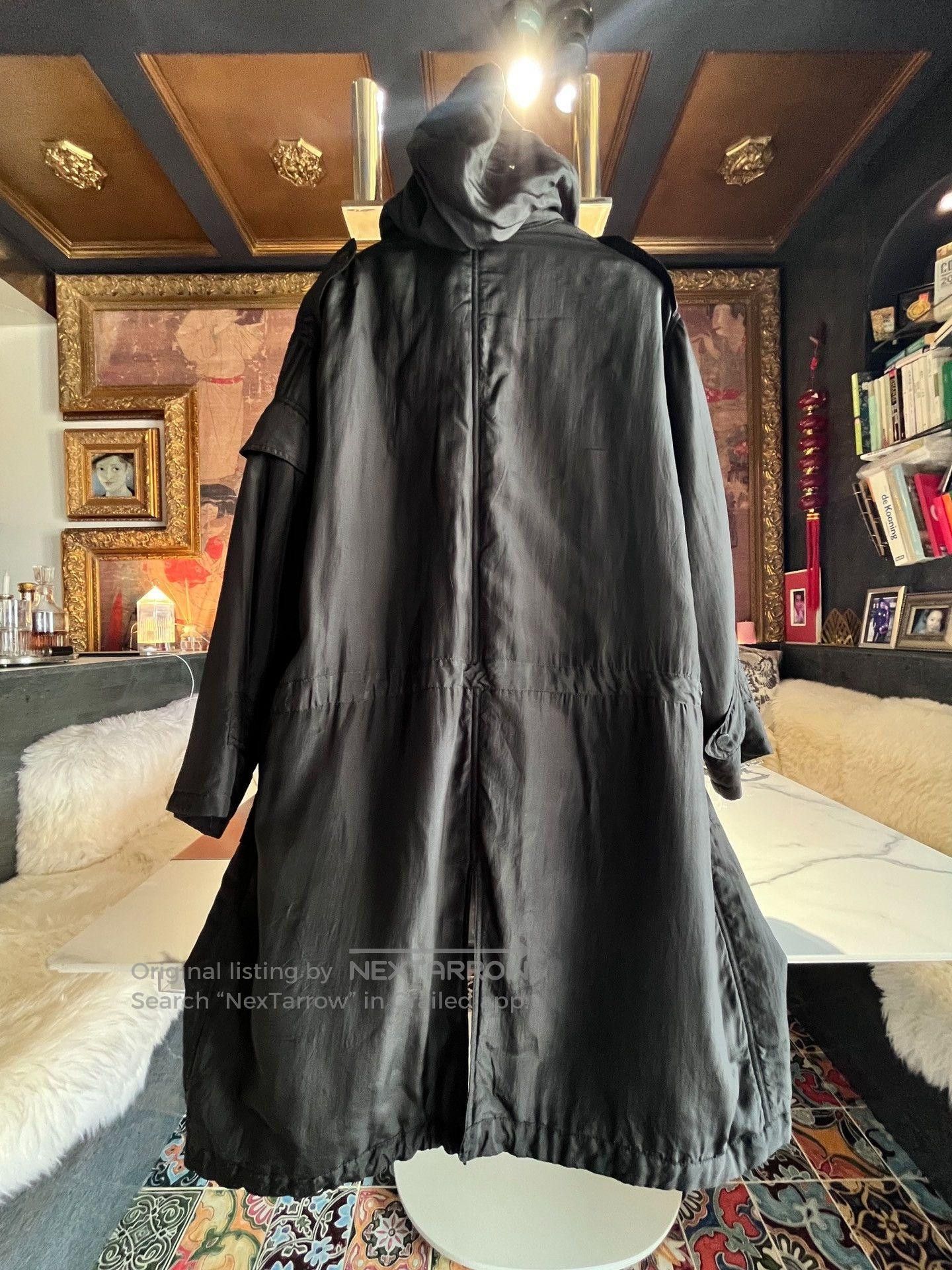 Stella McCartney Stella McCartney Black Silk Long Trench Coat. Size S / US 4 / IT 40 - 3 Thumbnail