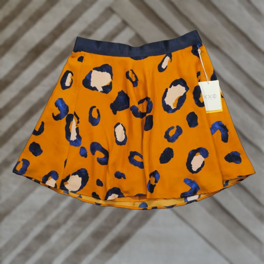 3.1 Phillip Lim VINTAGE 3.1 Phillip Lim Skirt Womens 14 Orange Blue Leopard Target Casual Size 36" / US 14 / IT 50 - 1 Thumbnail