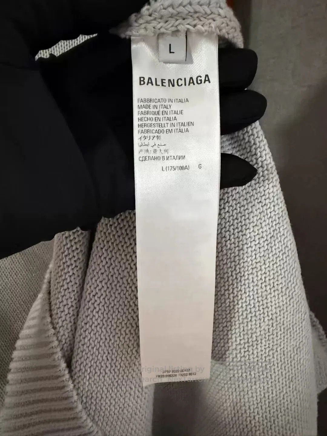 Balenciaga balenciaga double B embroidered sweater. Size US L / EU 52-54 / 3 - 4 Thumbnail