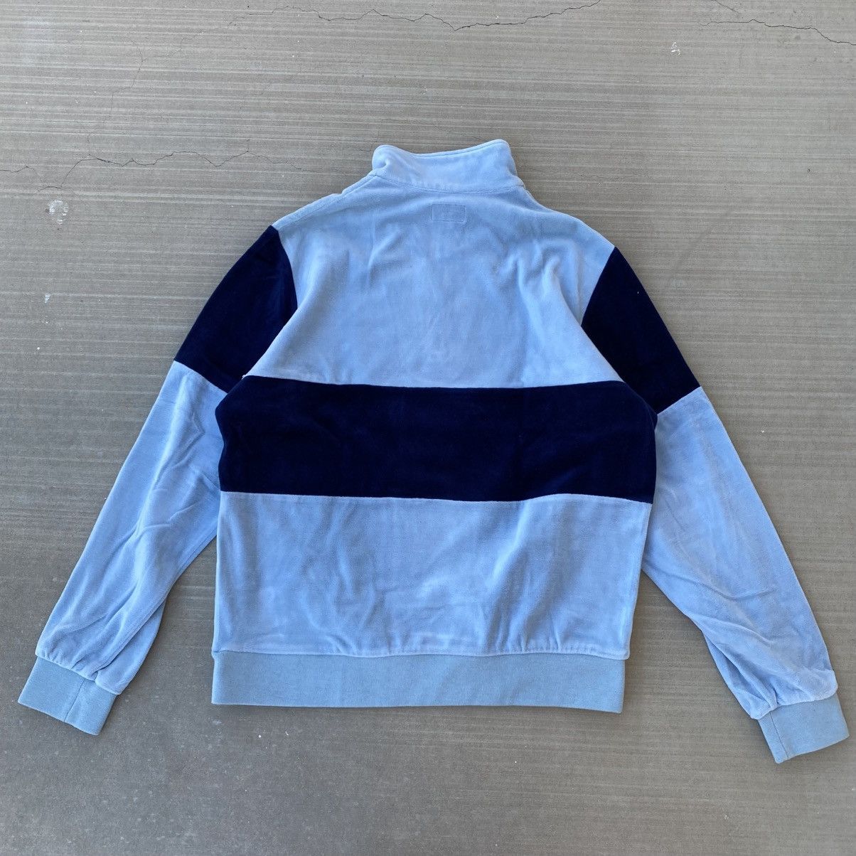 Supreme Supreme Velour Half Zip Pullover Baby Blue 2017 Size US M / EU 48-50 / 2 - 8 Thumbnail