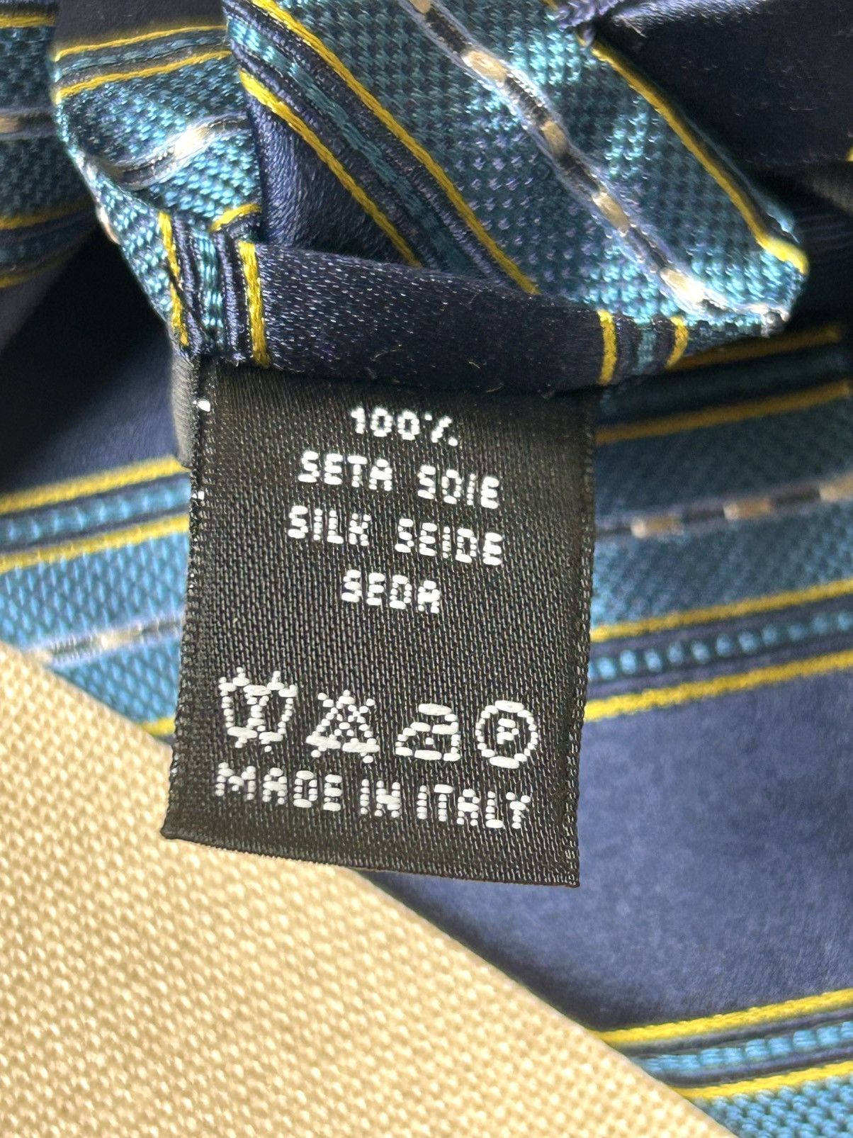 Valentino NWT Valentino blue navy striped Silk Mens Tie Size ONE SIZE - 8 Thumbnail